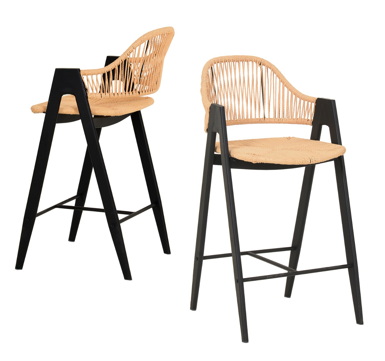 LA Furniture Gayle Modern Rattan Counter Stool Set of 2 VGFH-0139710-RB-BS Contemporary Style by Vig Furnitrue Number 79824Z Catch Home Goods