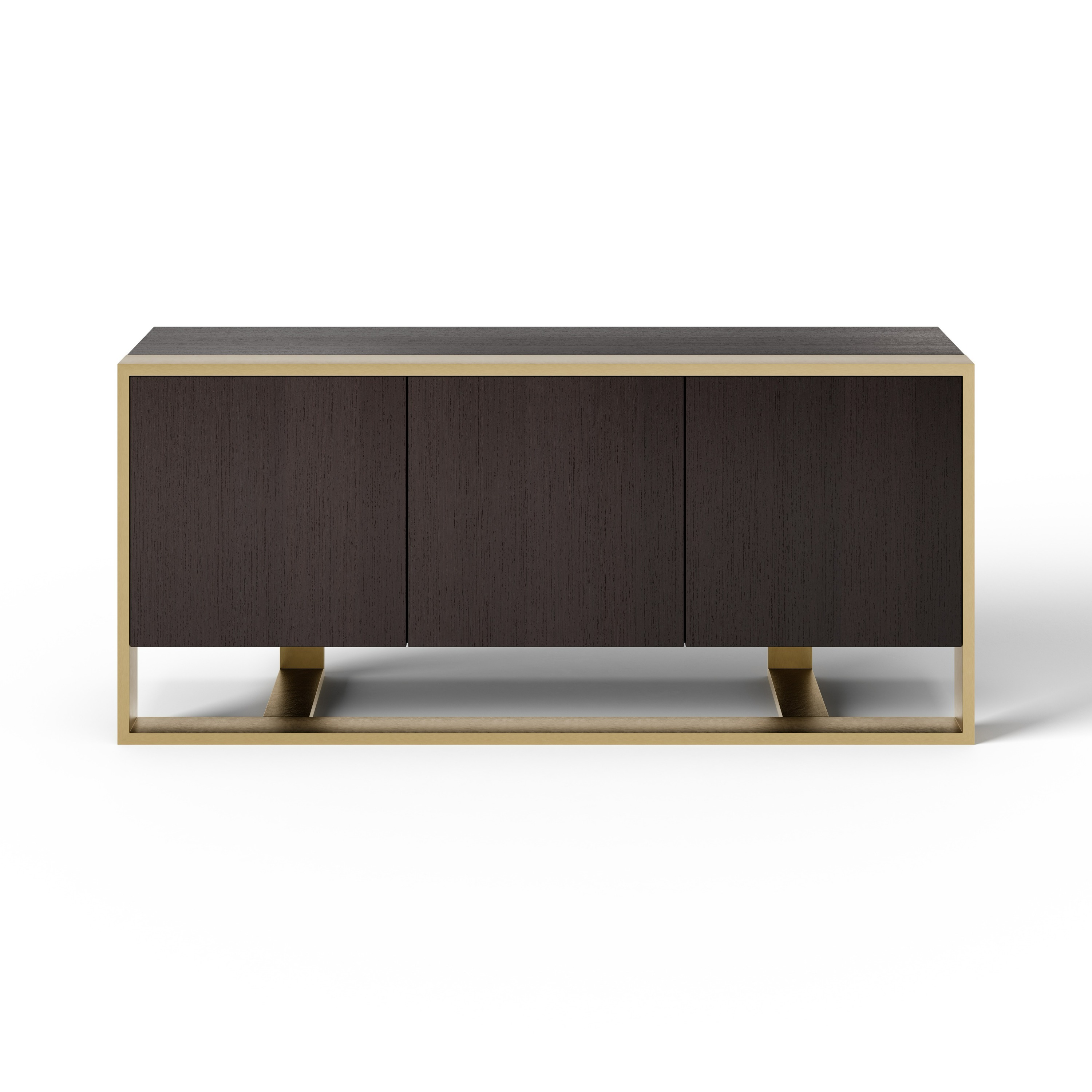 LA Furniture Modern Fauna Wenge and Brass Buffet VGBB-BN-2M-BWB-BUF Contemporary Style by Vig Furnitrue Number 79840 Catch Home Goods