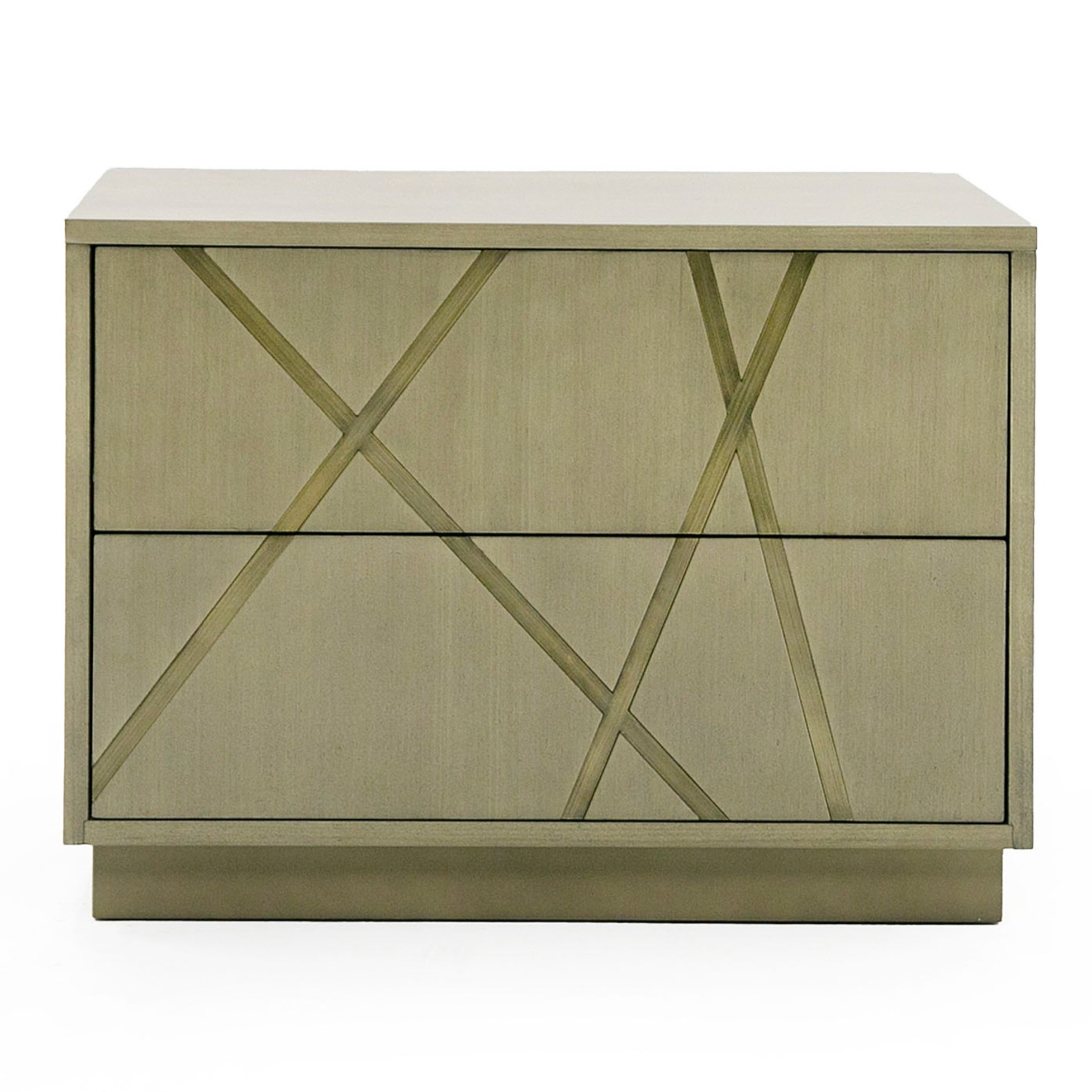 LA Furniture Nixa Modern Wide Birch + Brushed Bronze Nightstand VGVC-N1909-L-BIR Contemporary Style by Vig Furnitrue Number 79921 Catch Home Goods