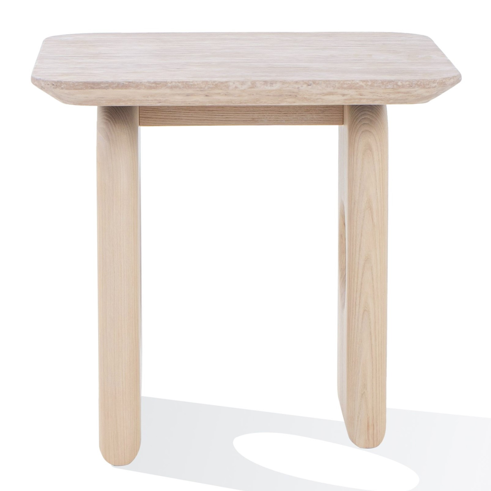 LA Furniture Osaka Modern Faux Marble + Natural Ash End Table VGCS-LT-22116 Contemporary Style by Vig Furnitrue Number 80454 Catch Home Goods
