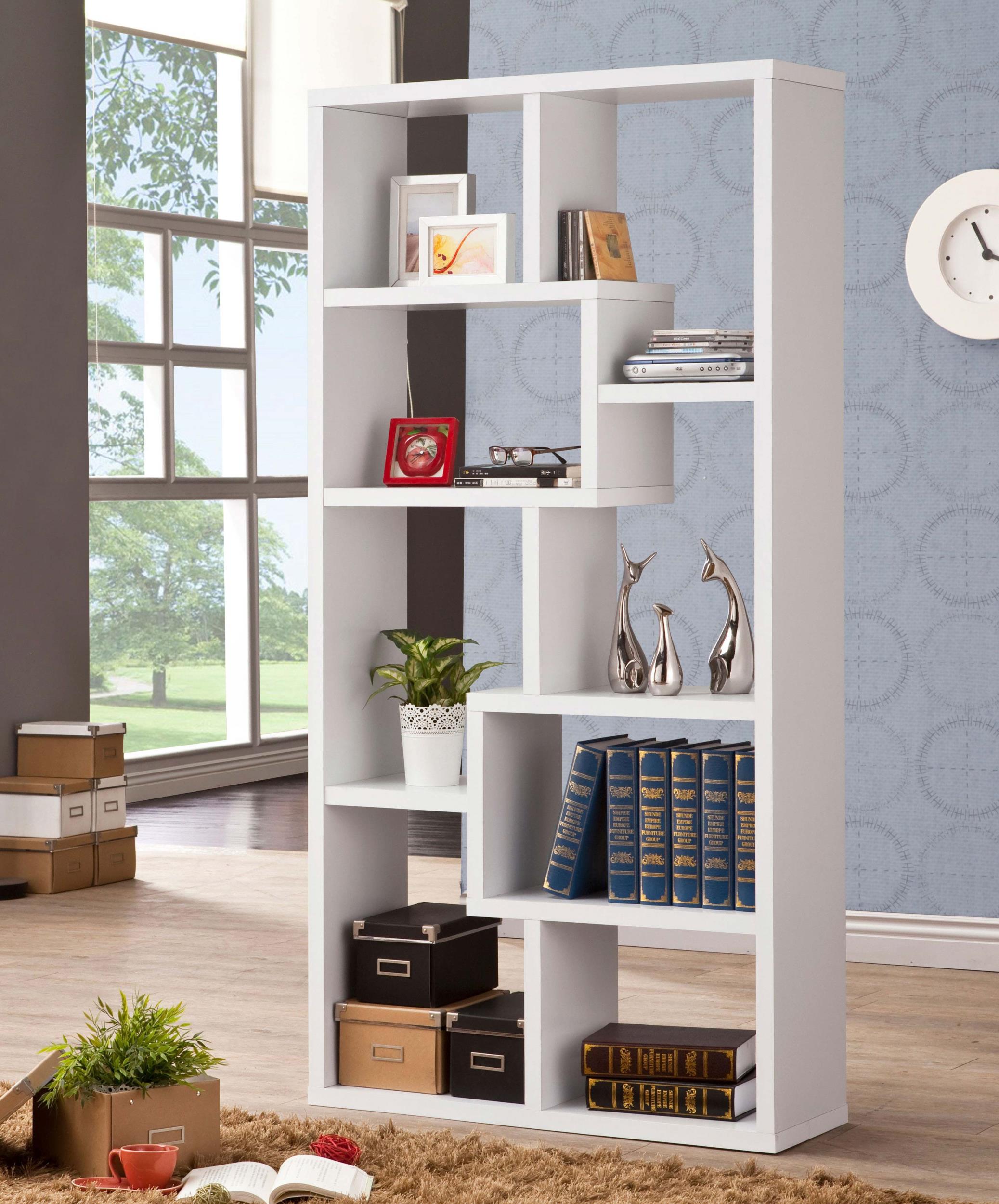 Coaster Theo Transitional White Bookshelf Model 800136
