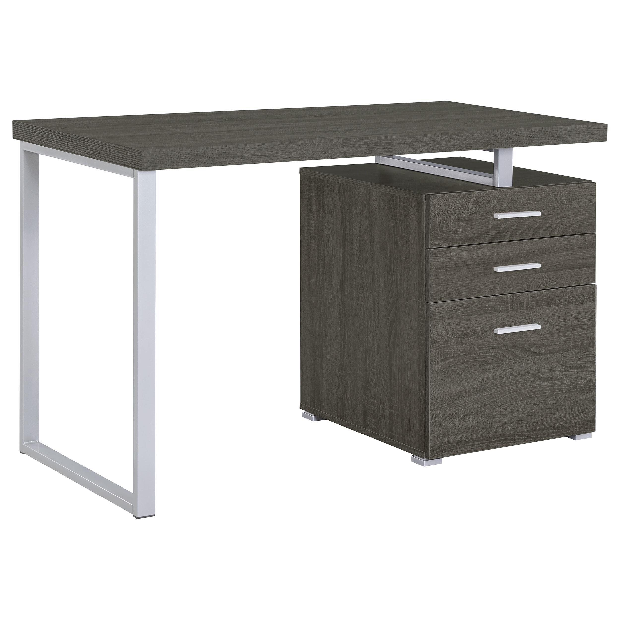 Coaster Brennan Contemporary Weathered Grey Computer Desk Model 800520