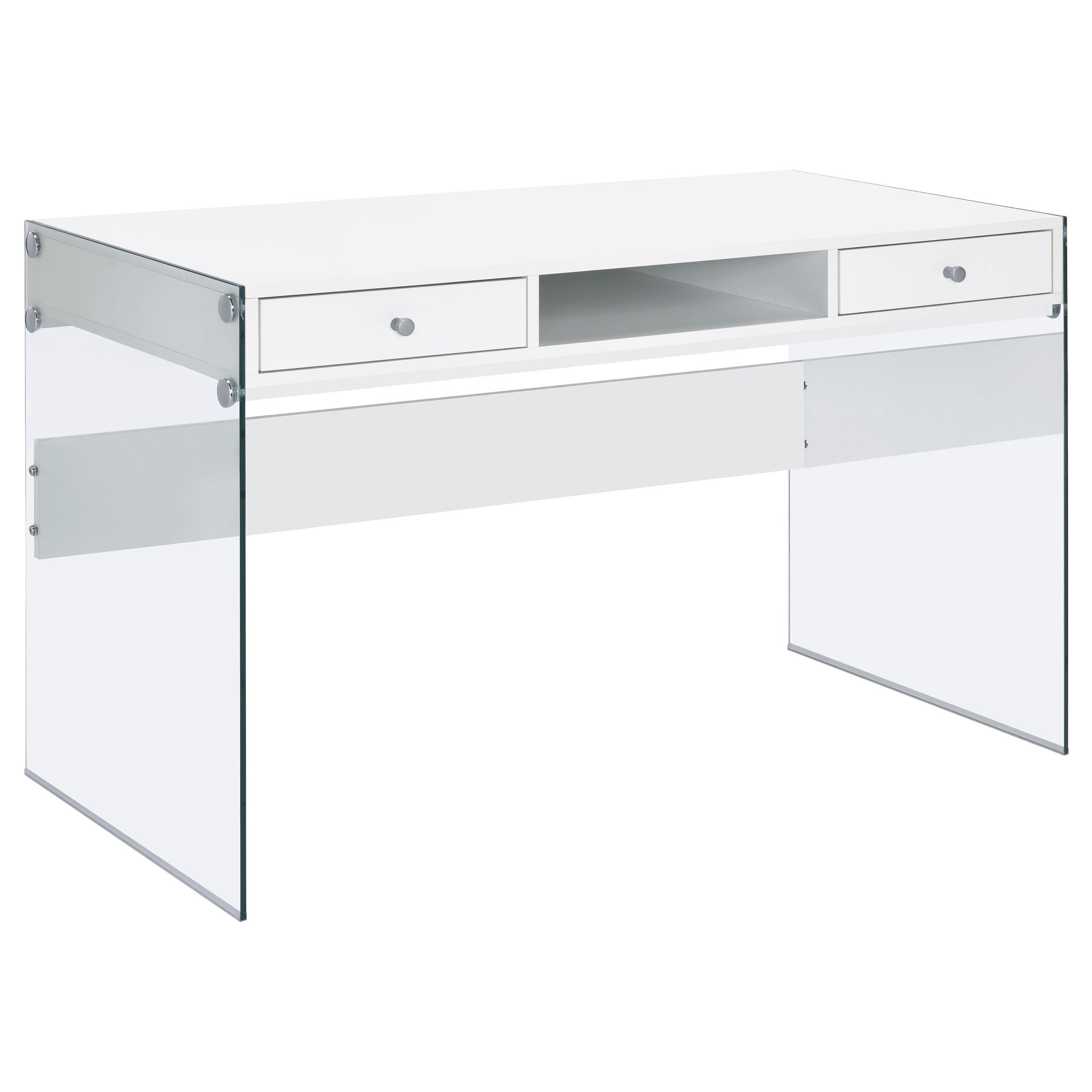Coaster Dobrev Contemporary White Writing Desk Model 800829