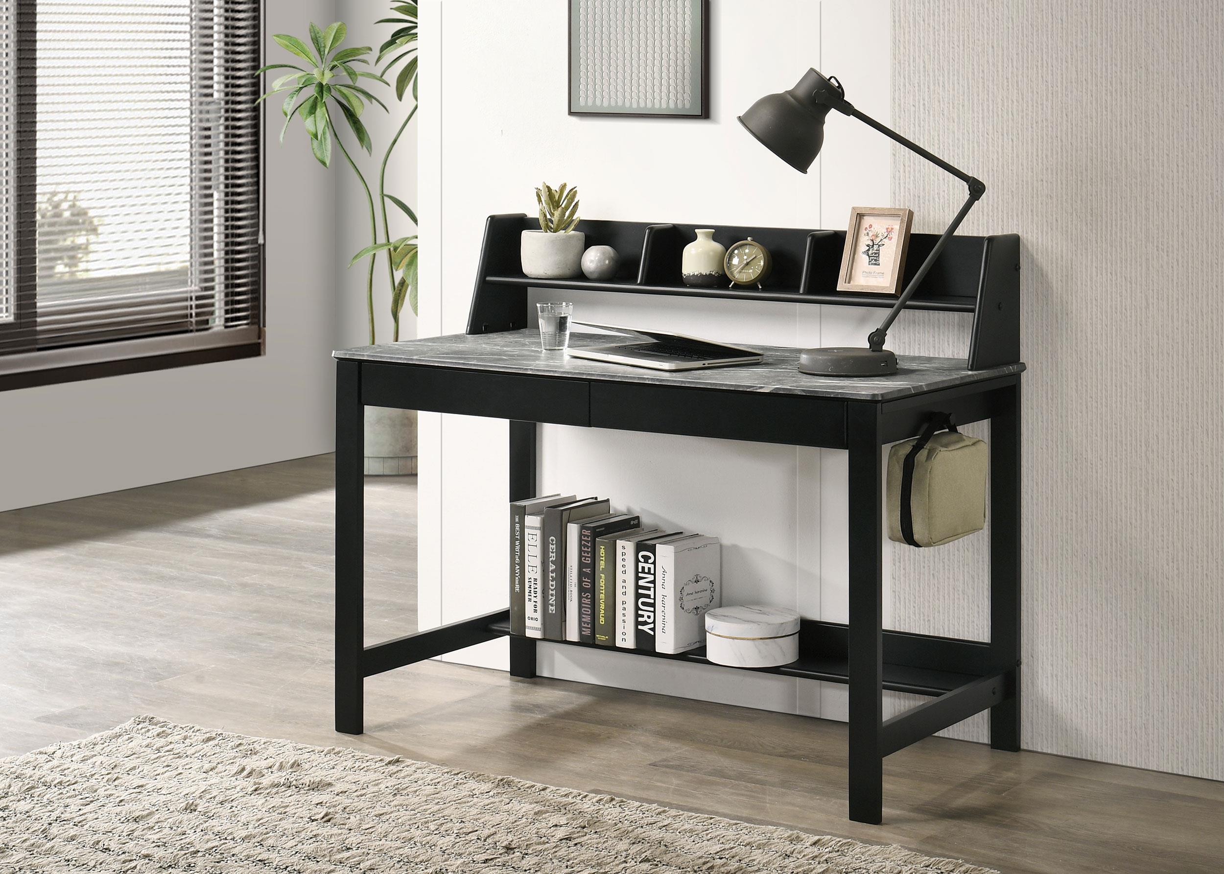 Coaster Besler Transitional Grey Stone Writing Desk Model 801076