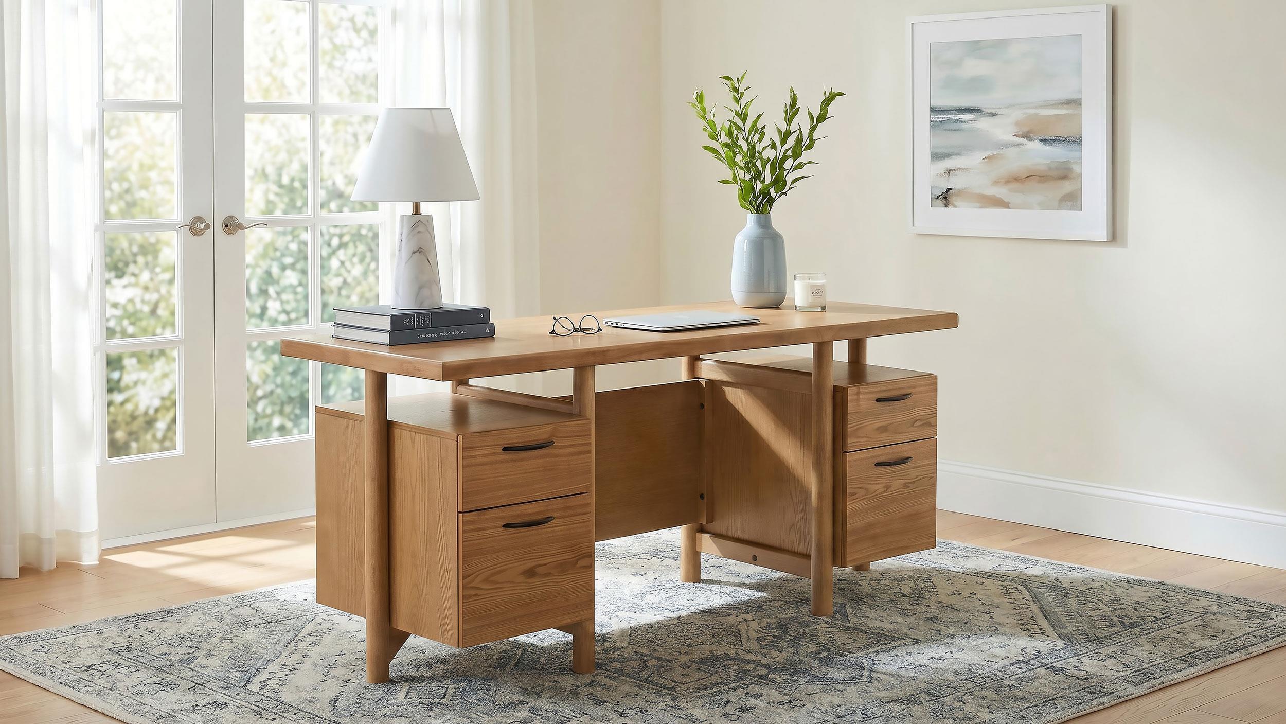 Coaster Roldan Transitional Writing Desk Model 801115