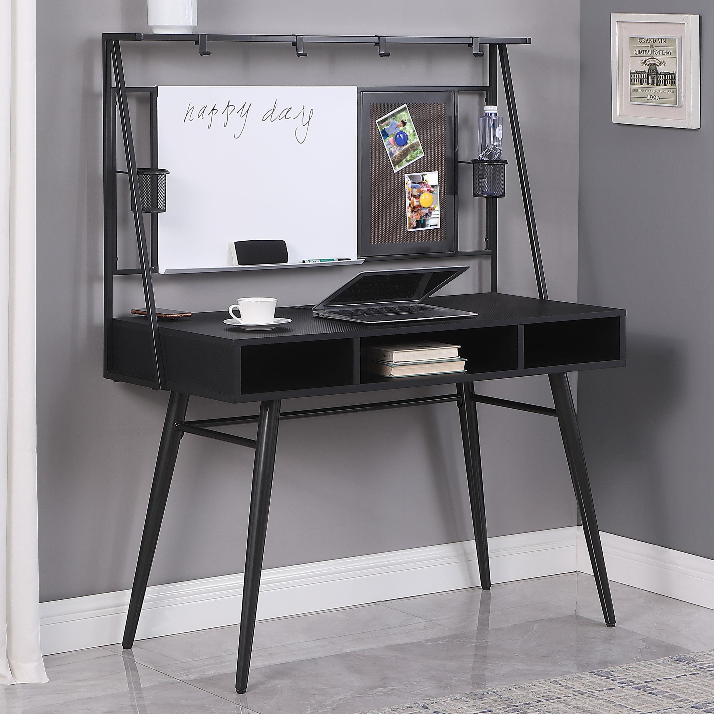 Coaster Jessie Mid-Century Modern Black Writing Desk Model 801404