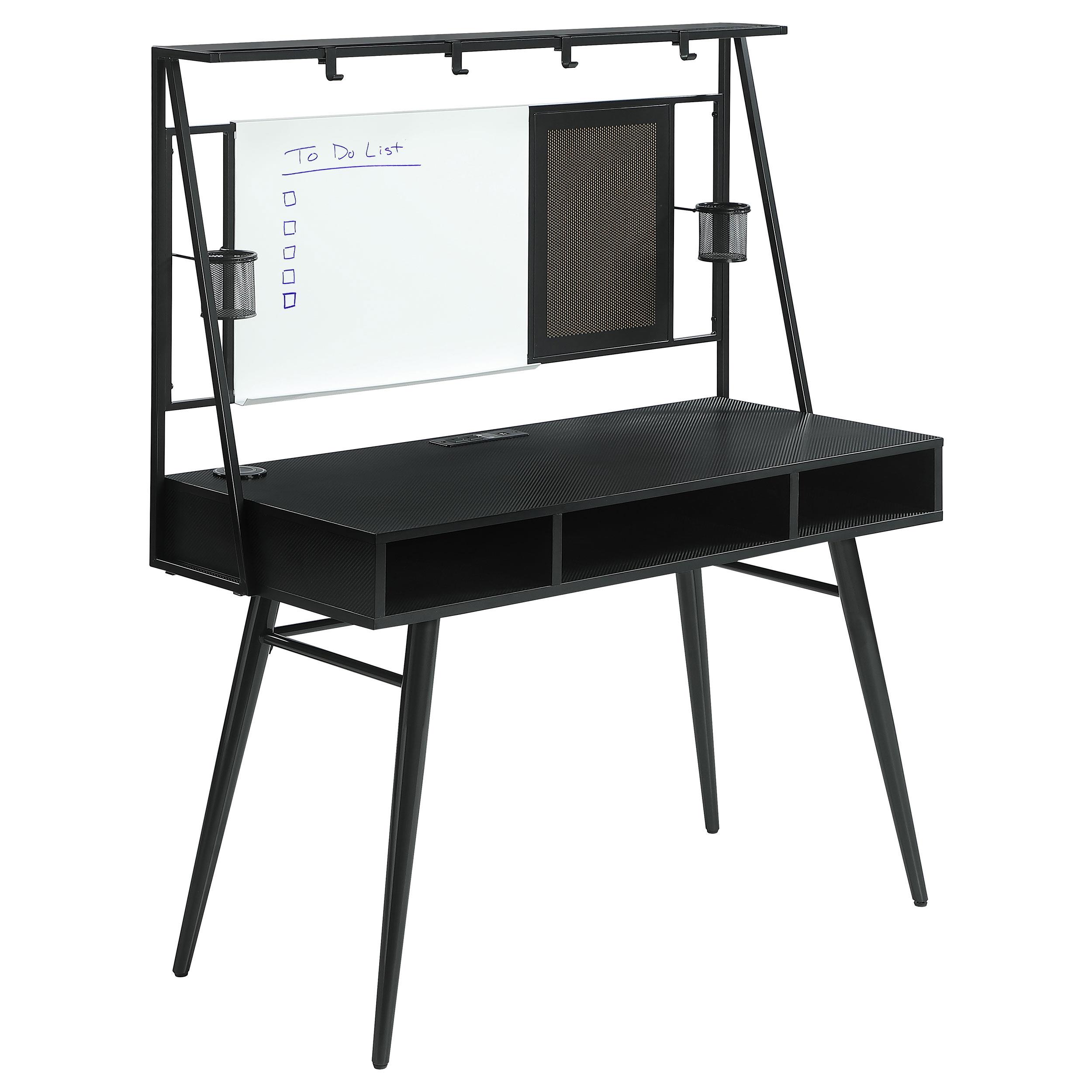 Coaster Jessie Mid-Century Modern Black Writing Desk Model 801404