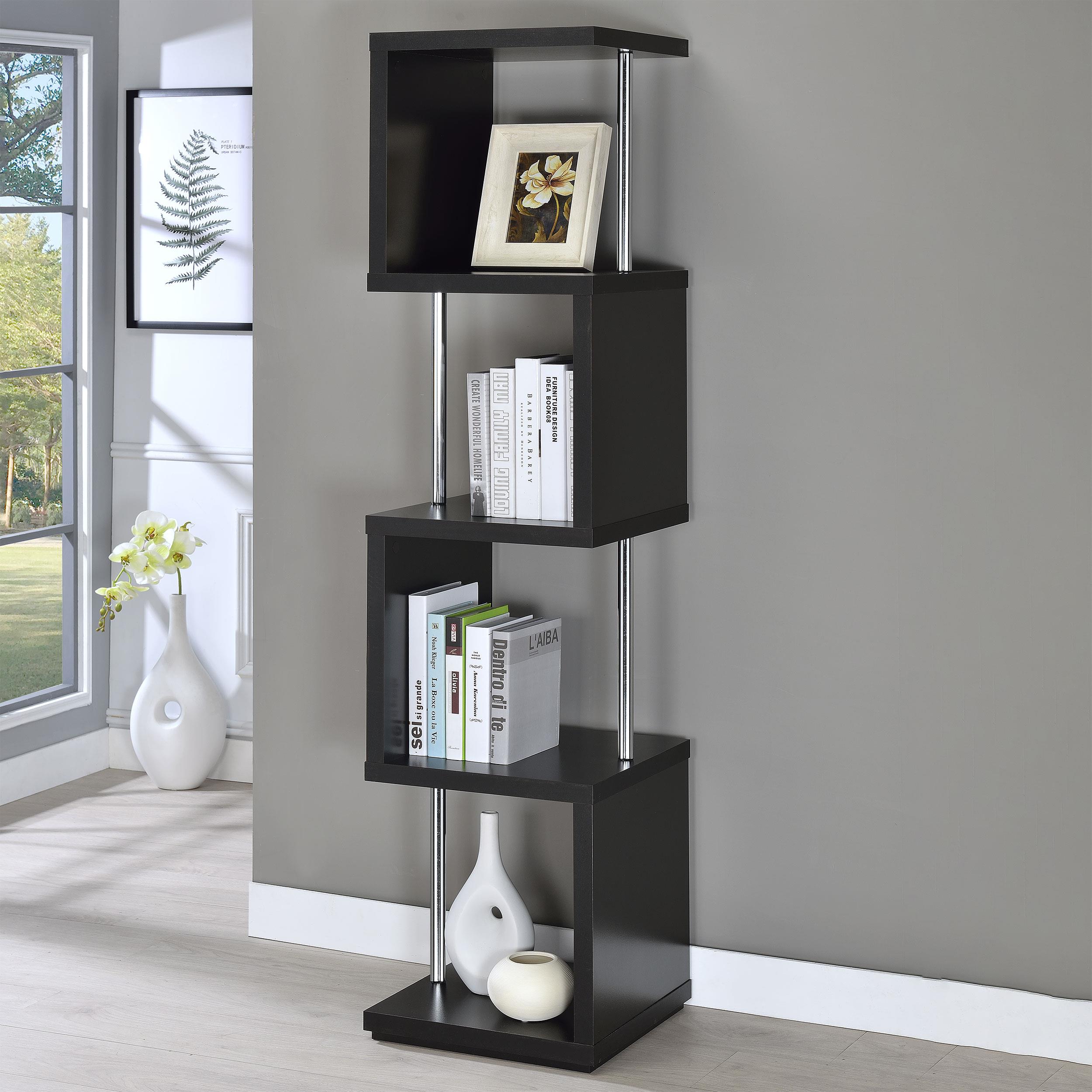 Coaster Baxter Contemporary Black Bookshelf Model 801419