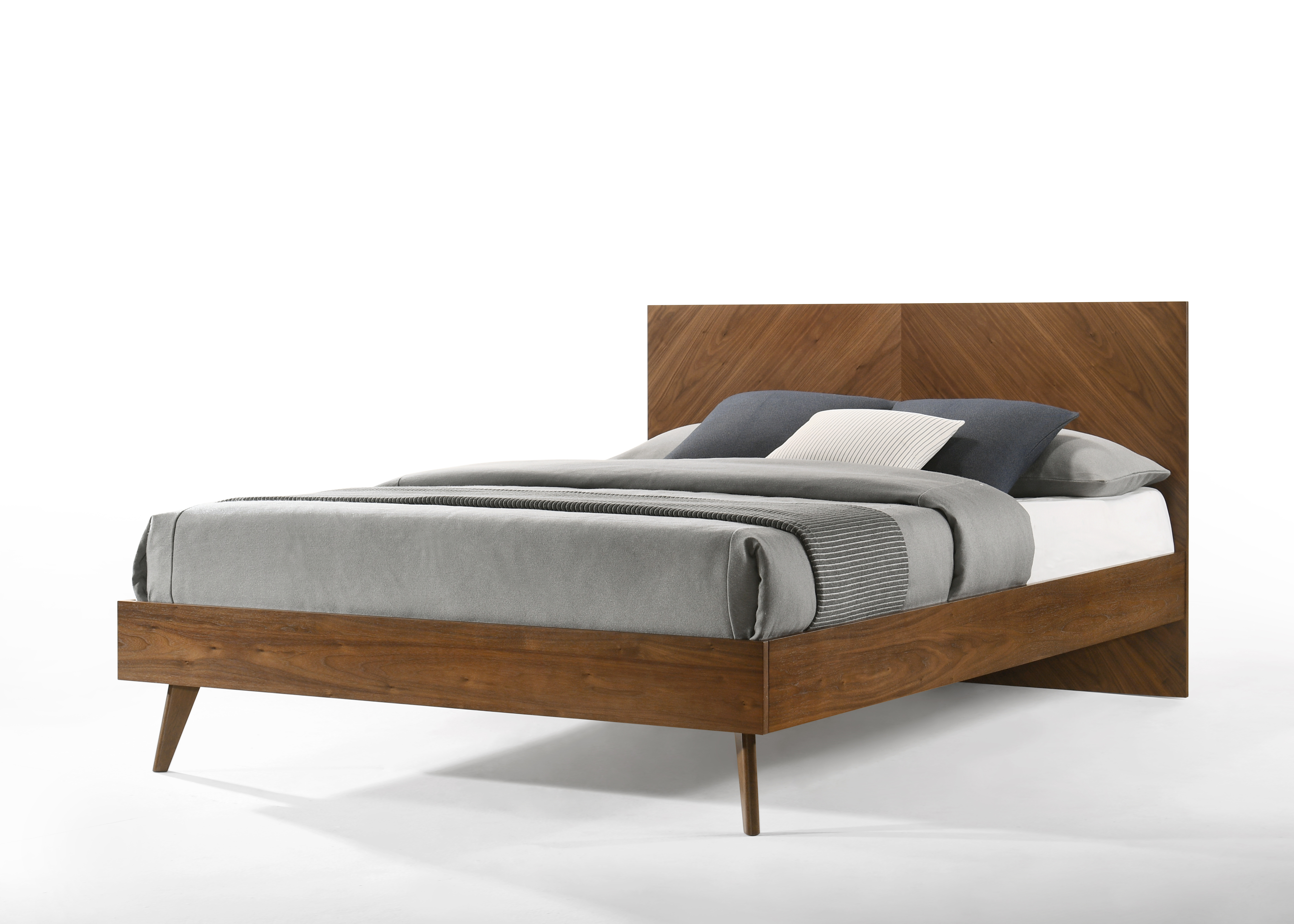 LA Furniture Kamela -Modern Walnut EK Bed VGMA-BR-128-BED-EK Contemporary Style by Vig Furnitrue Number 80173 Catch Home Goods