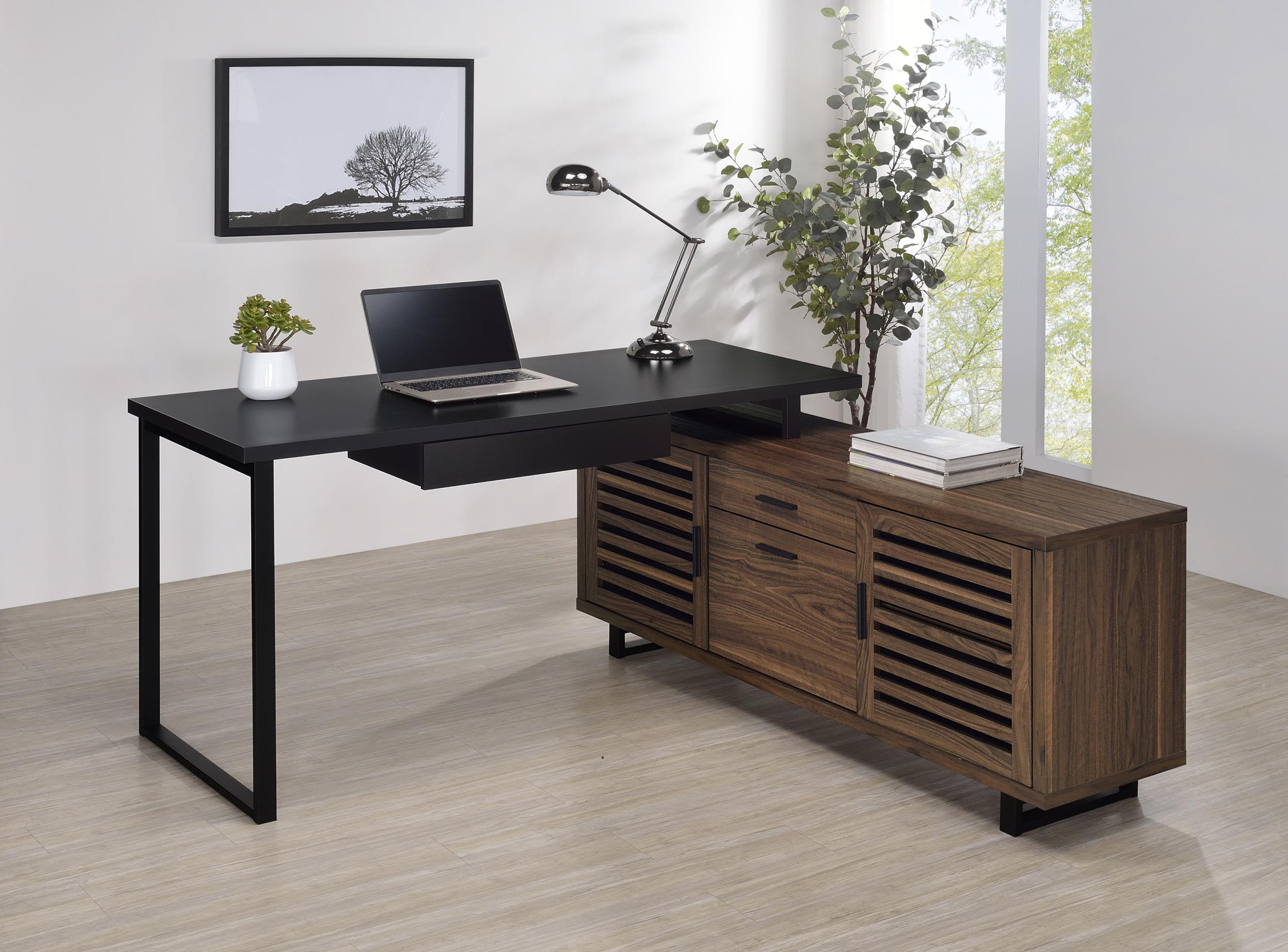 Coaster Maddox Transitional Walnut Executive Desk Model 801861