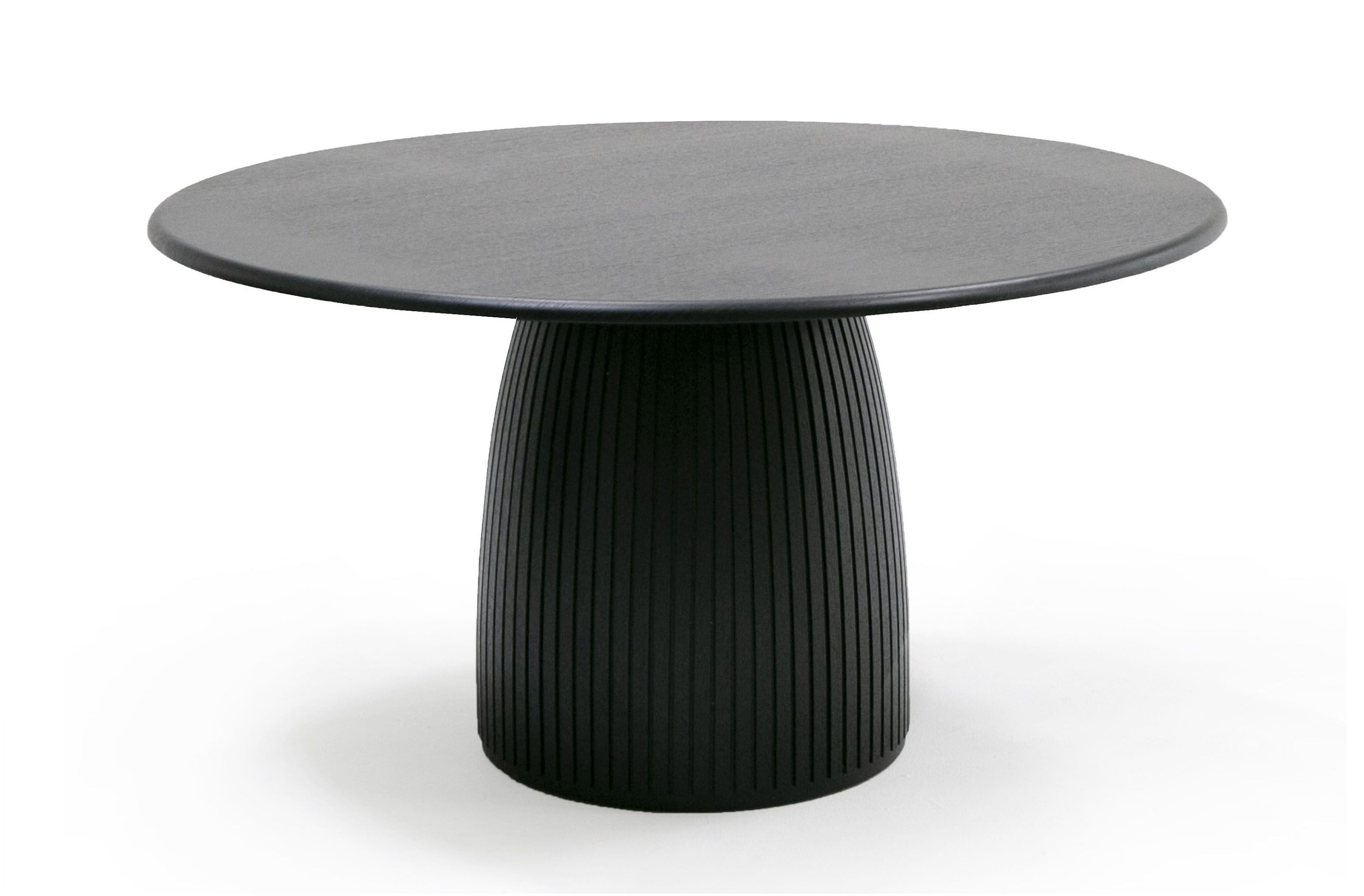 LA Furniture Lander Modern Mid Century Black Oak Round Dining Table VGDW-J3630-1-BLK Contemporary Style by Vig Furnitrue Number 80419 Catch Home Goods