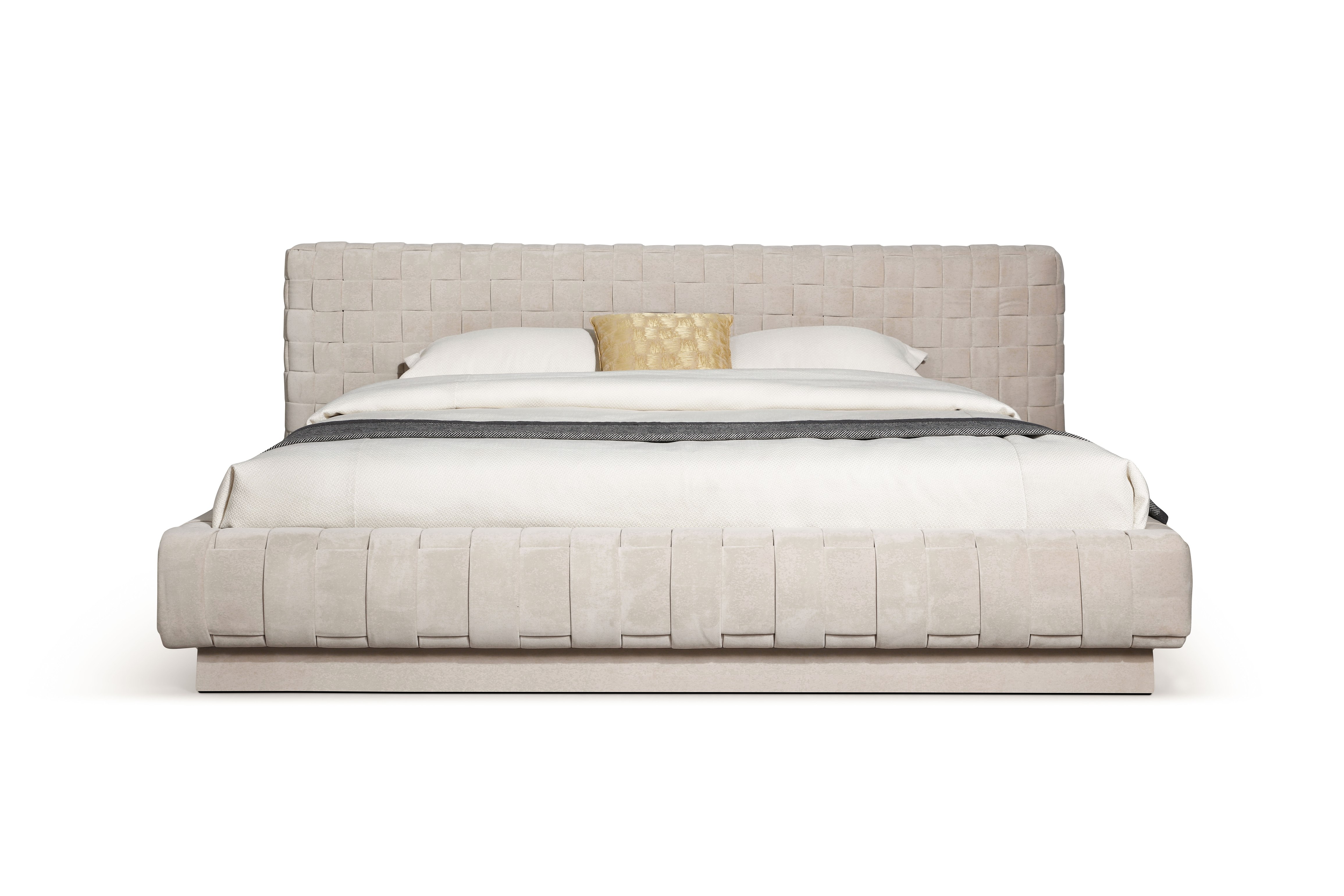 LA Furniture Eastern King Concord Modern Light Grey Velvet Bed VGVCBD2311-EK Contemporary Style by Vig Furnitrue Number 80481 Catch Home Goods