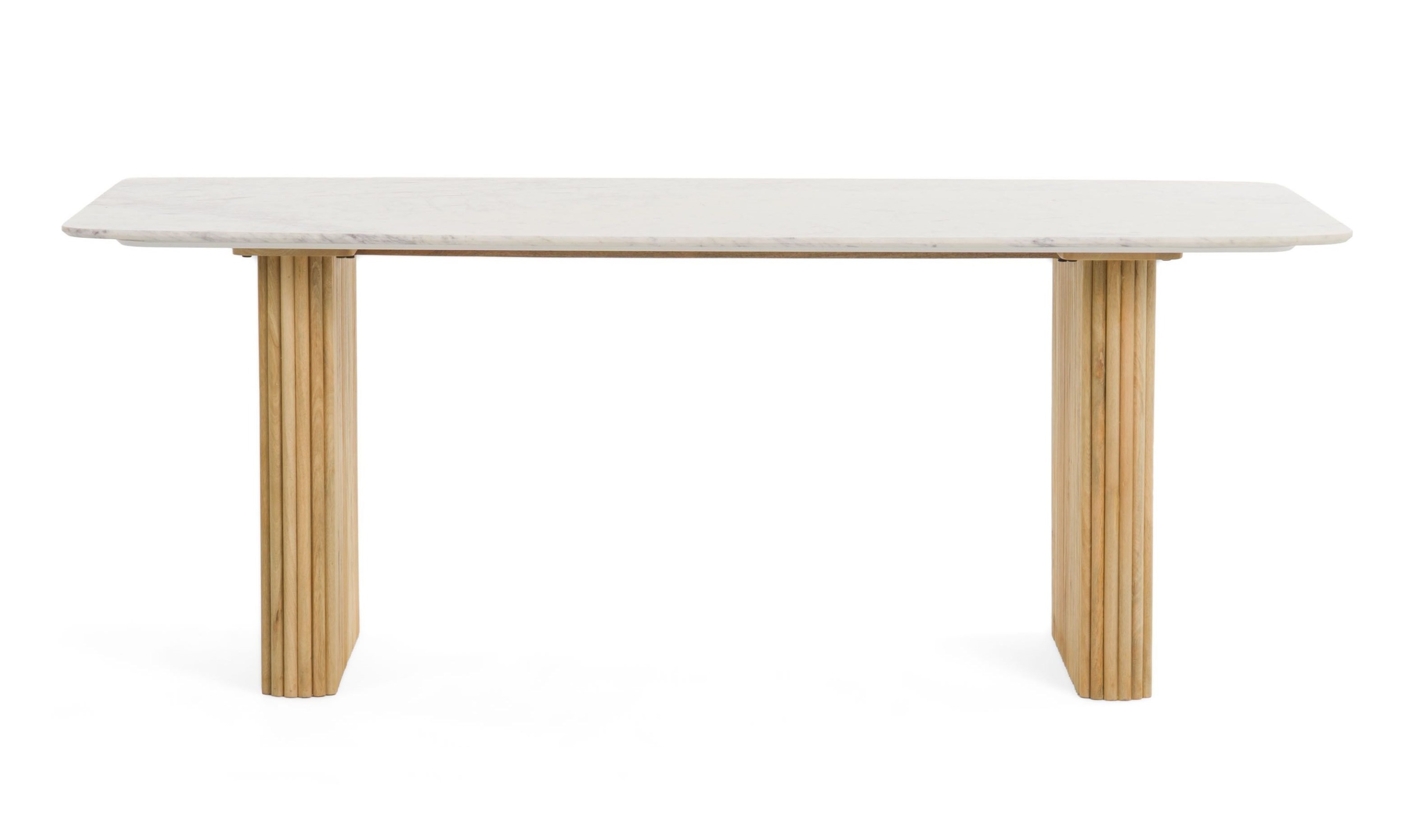 LA Furniture Cambridge White Marble & Mango Rectangular Dining Table VGEDRID120004-RCT Contemporary Style by Vig Furnitrue Number 80526|80526A Catch Home Goods