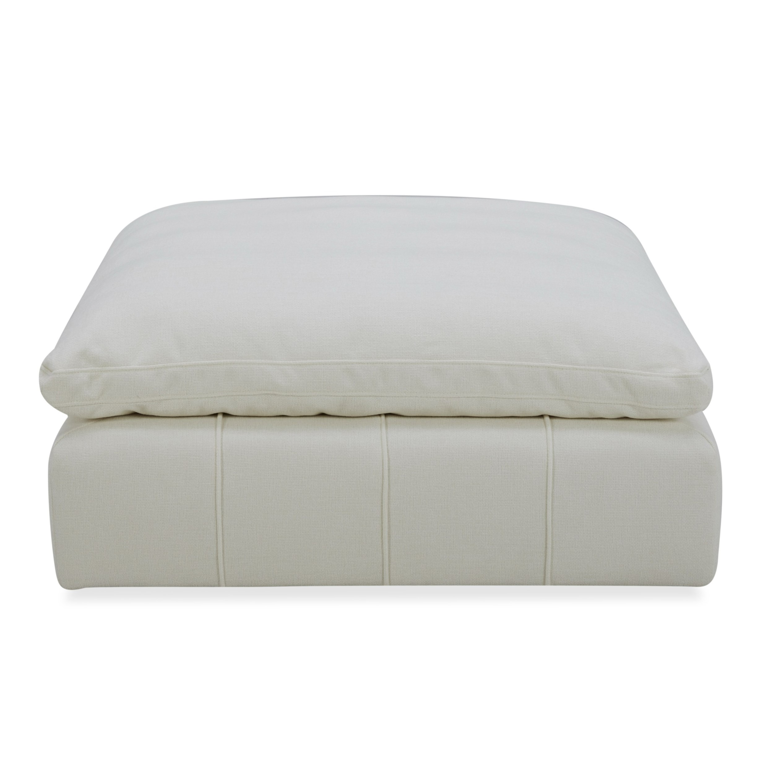 LA Furniture Vicki Modern Off-White Fabric Ottoman VGKK-KF.8033-OTTO-IVORY Contemporary Style by Vig Furnitrue Number 81142|81142A Catch Home Goods