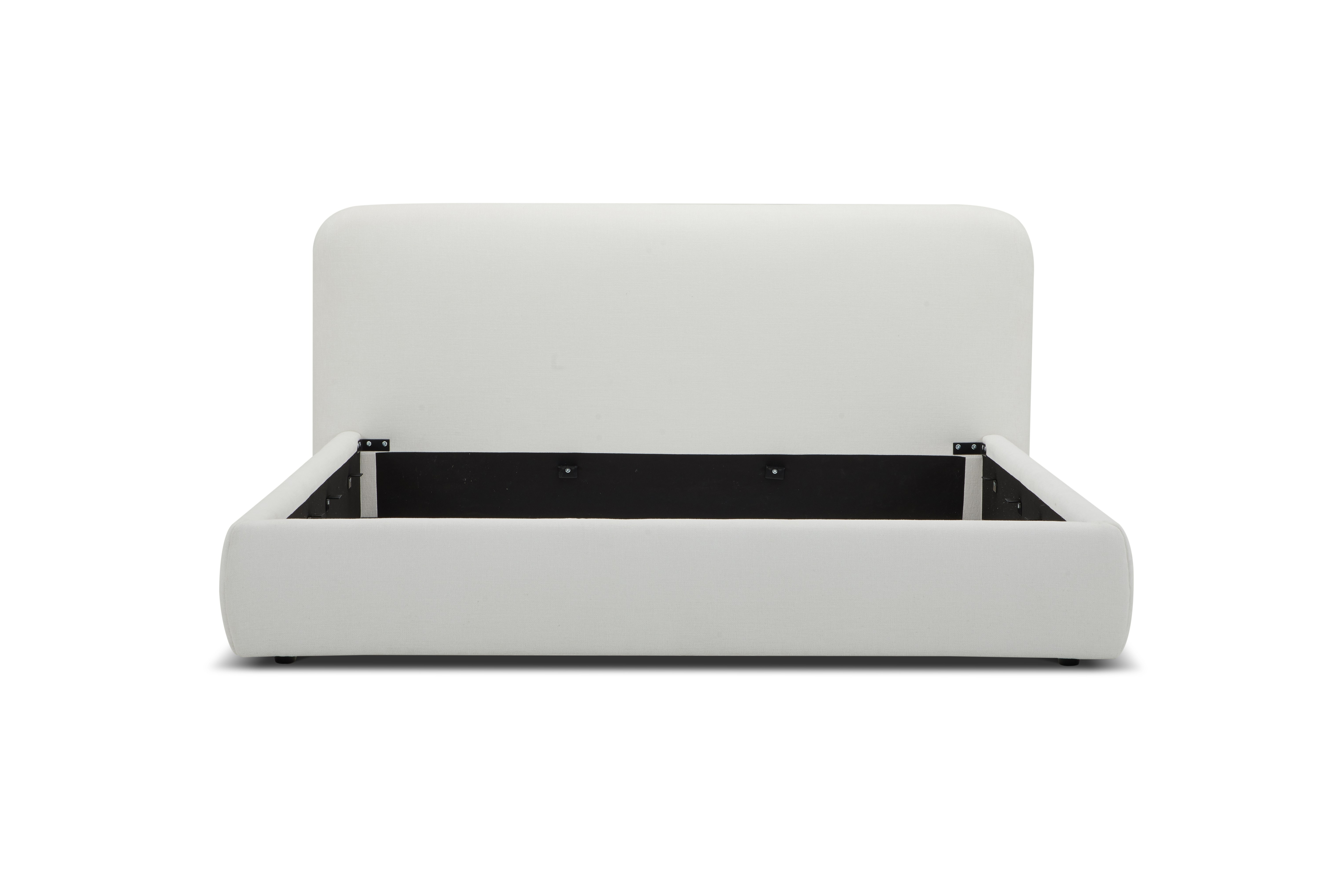 LA Furniture Eastern King Liam Modern Ivory Fabric Upholstered Bed VGKK-KF.B2007-IVY-EK Contemporary Style by Vig Furnitrue Number 81156|81156A Catch Home Goods