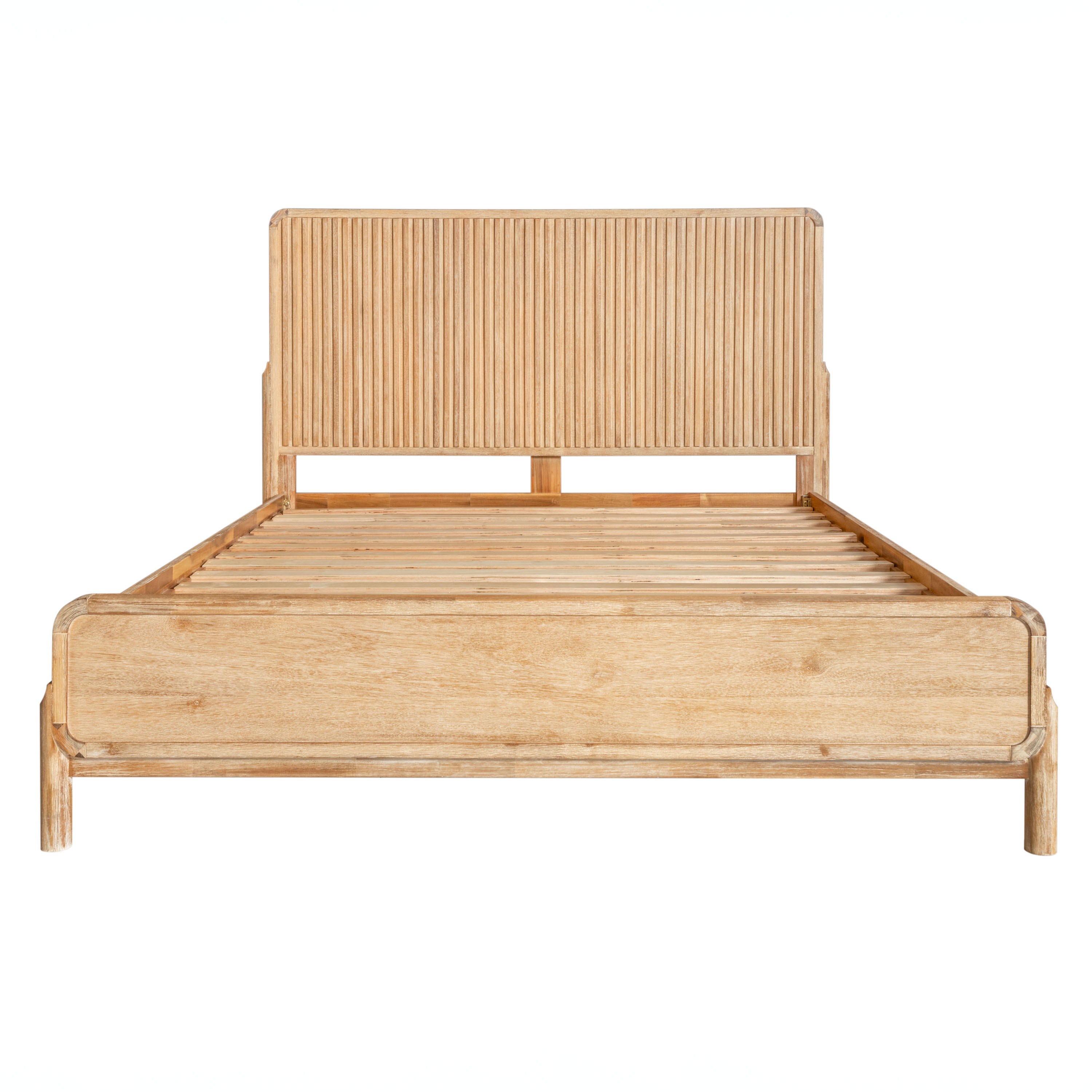 LA Furniture Eastern King Mikala Modern Natural Oak Bed VGWDMIL-BED-EK Contemporary Style by Vig Furnitrue Number 81305|81305A Catch Home Goods