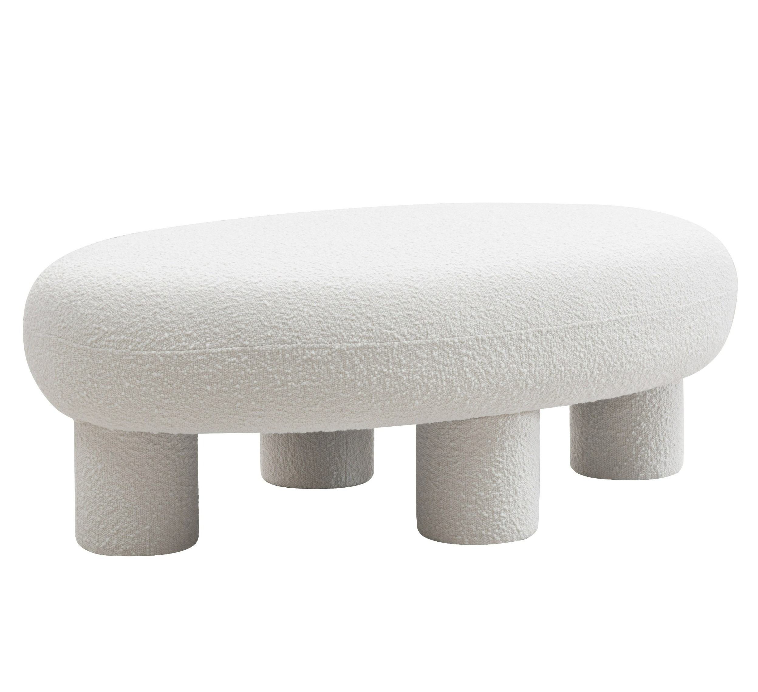 LA Furniture Gaynes Modern Off-White Fabric Bench VGMF-A609-OFFWHT Contemporary Style by Vig Furnitrue Number 81417 Catch Home Goods