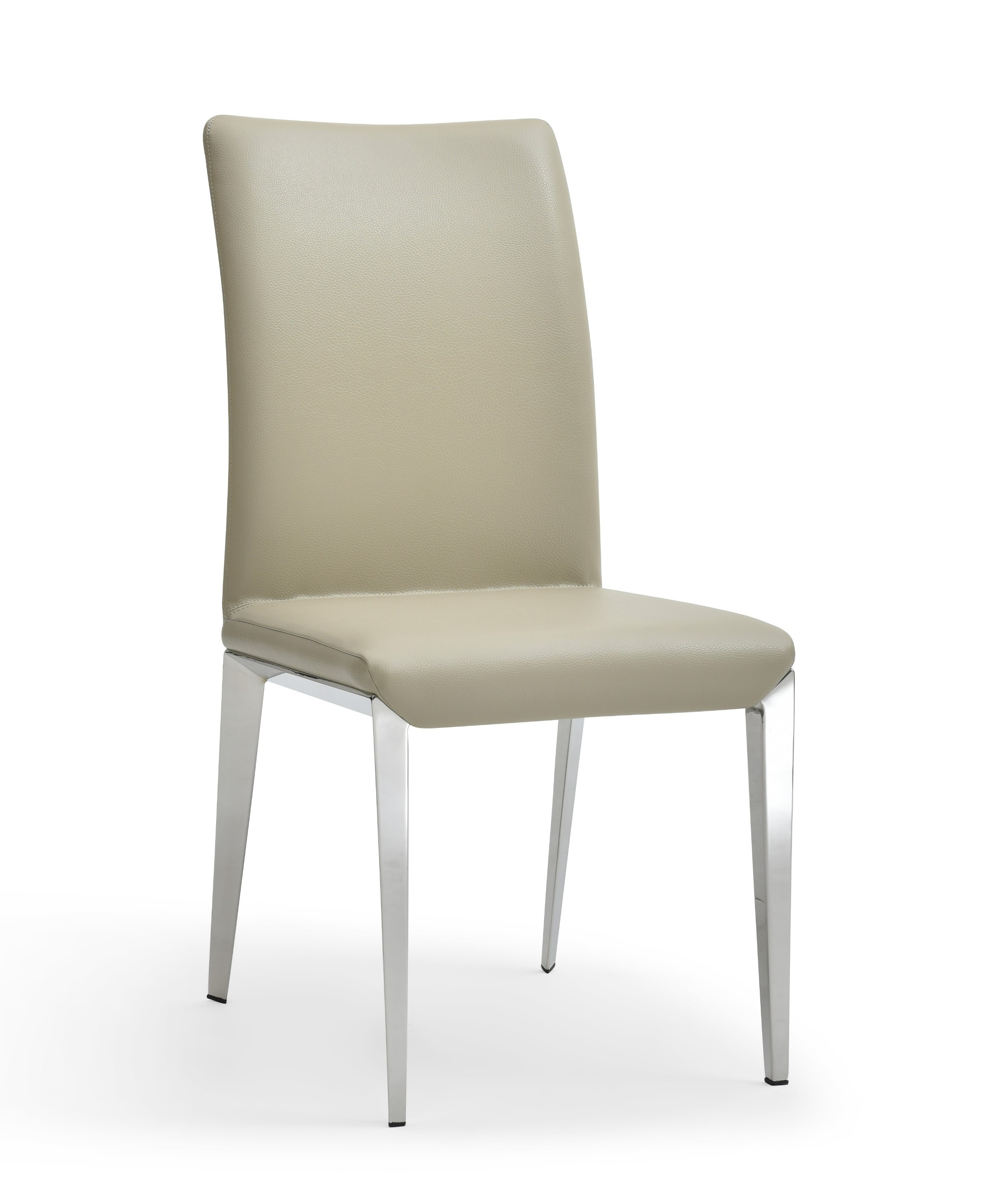 LA Furniture Taryn Modern Light Grey + Stainless Steel Dining Chair (Set of 2) VGVC-B803A-LTGRY Contemporary Style by Vig Furnitrue Number 81423Z Catch Home Goods