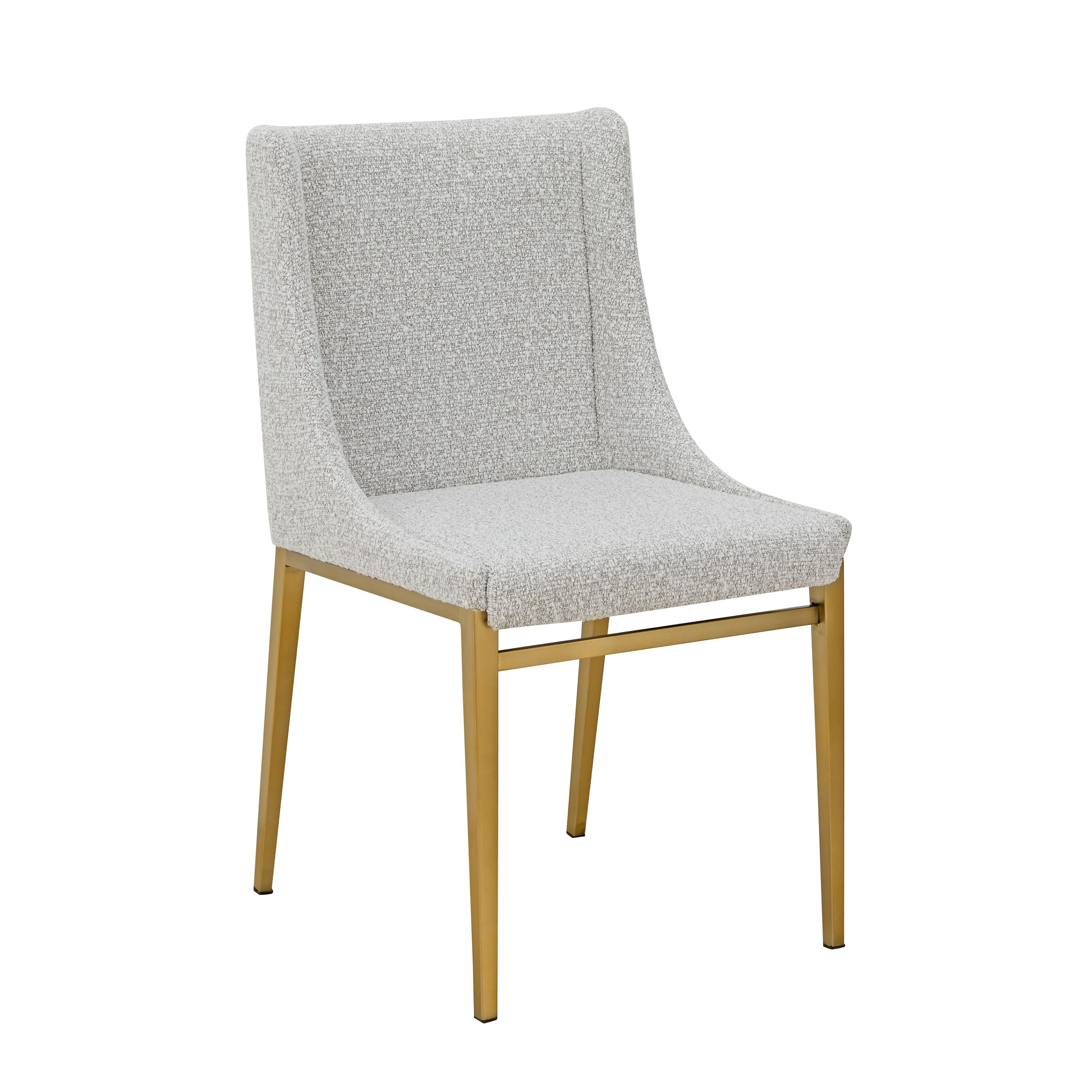 LA Furniture Mimi Modern Light Grey Fabric + Antique Brass Dining Chair (Set of 2) VGGAGA-6544CH-BEI-4 Contemporary Style by Vig Furnitrue Number 81460Z Catch Home Goods