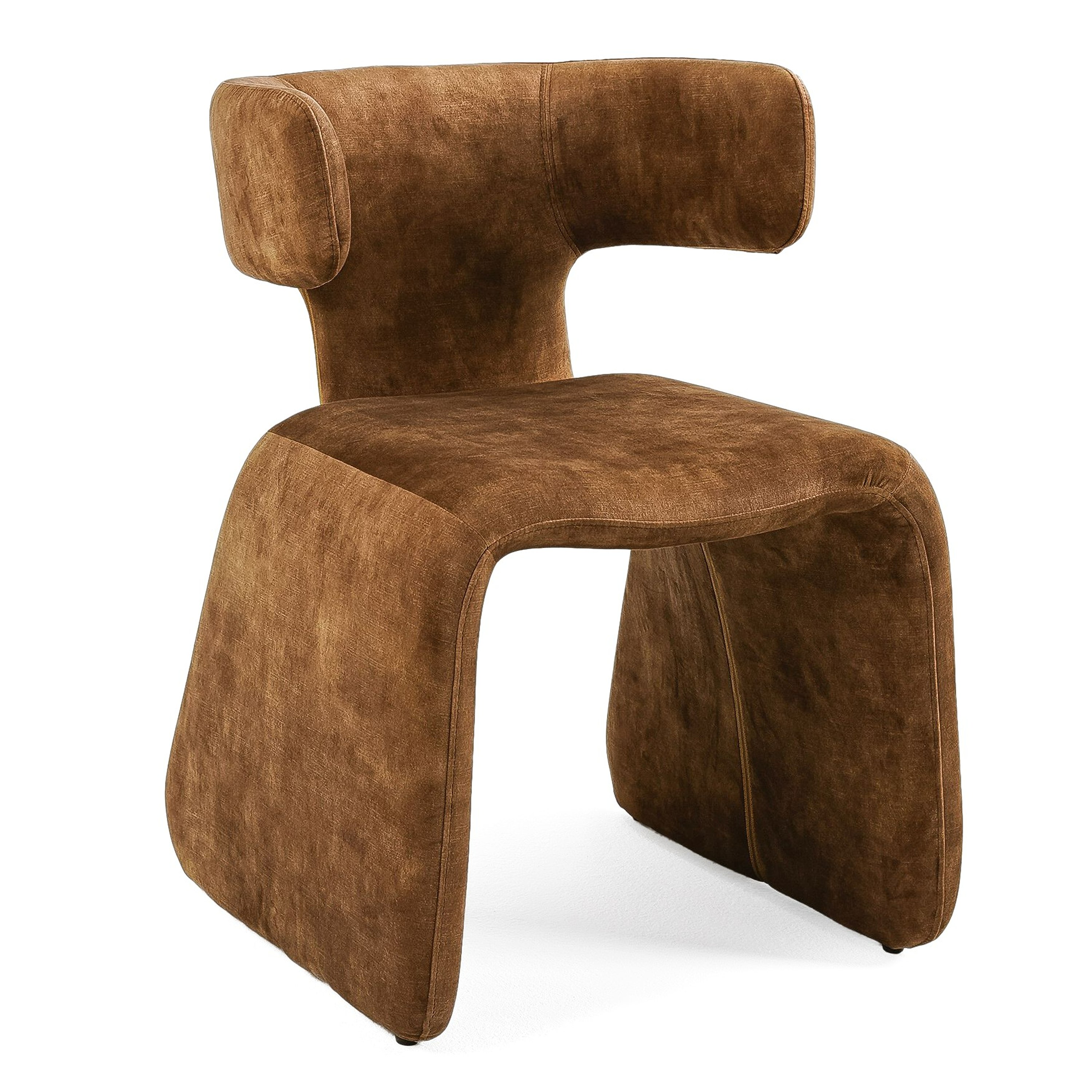 LA Furniture Bergman Modern Brown Velvet Dining Chair VGEUMC-7513CH-DECENT-004 Contemporary Style by Vig Furnitrue Number 81545 Catch Home Goods