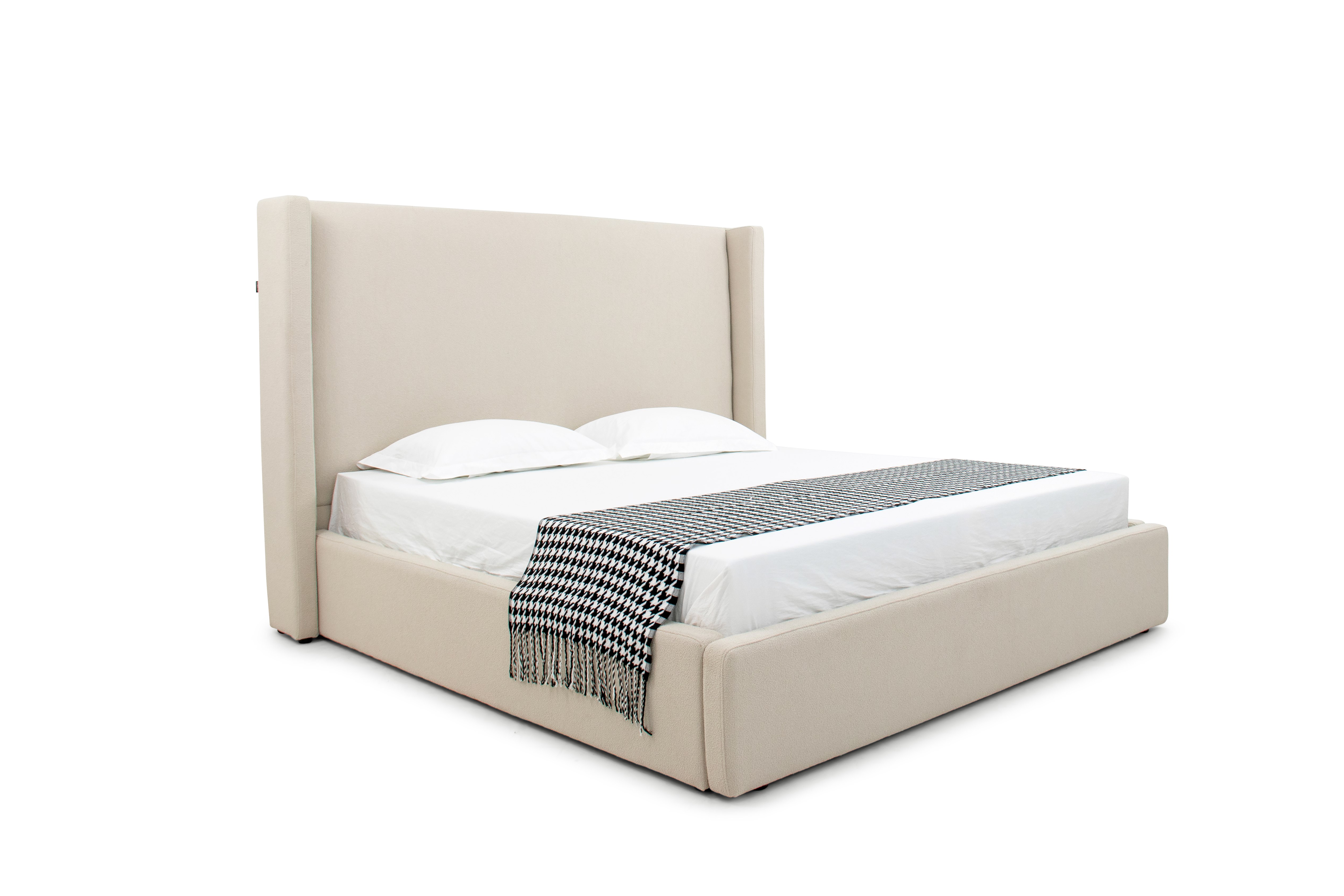 LA Furniture Queen Byrne Modern Beige Fabric Bed VGEVVG713-C-01-Q Contemporary Style by Vig Furnitrue Number 81557 Catch Home Goods