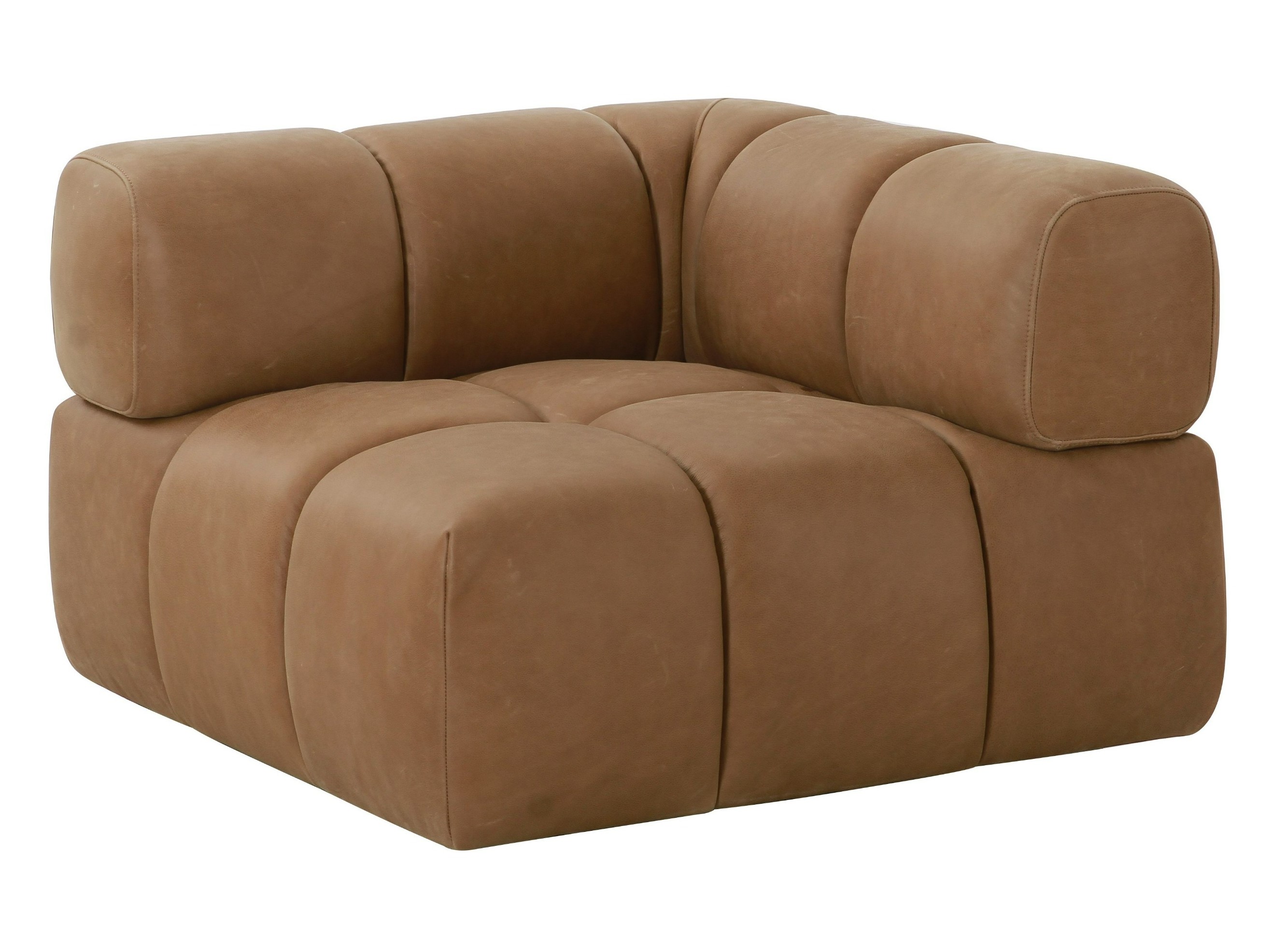 LA Furniture Everest Modern Brown Leather Modular Corner Sectional Seat VGOD-ZW-23118-CNR Contemporary Style by Vig Furnitrue Number 81612|81612A Catch Home Goods