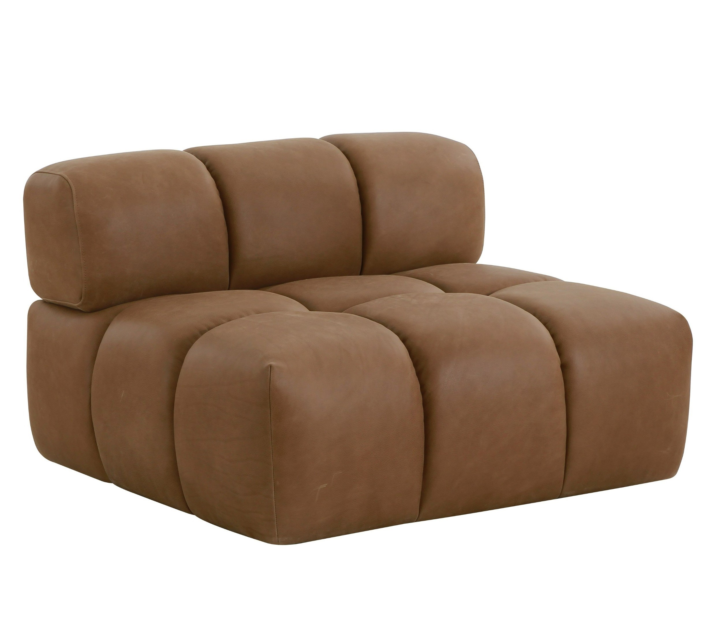 LA Furniture Everest Modern Brown Leather Modular Armless Sectional Seat VGOD-ZW-23118-ARM Contemporary Style by Vig Furnitrue Number 81614|81614A Catch Home Goods