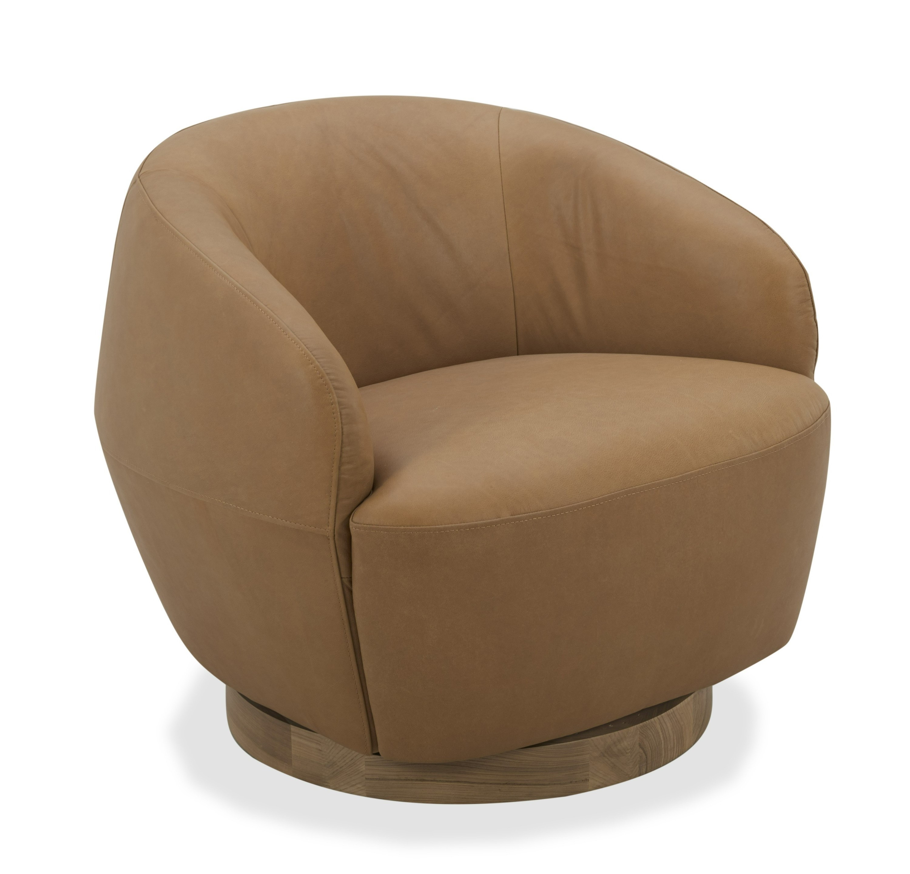 LA Furniture Agatha Modern Tan Leather Swivel Accent Chair VGKK-KF.A1203-TAN Contemporary Style by Vig Furnitrue Number 81735|81735A Catch Home Goods