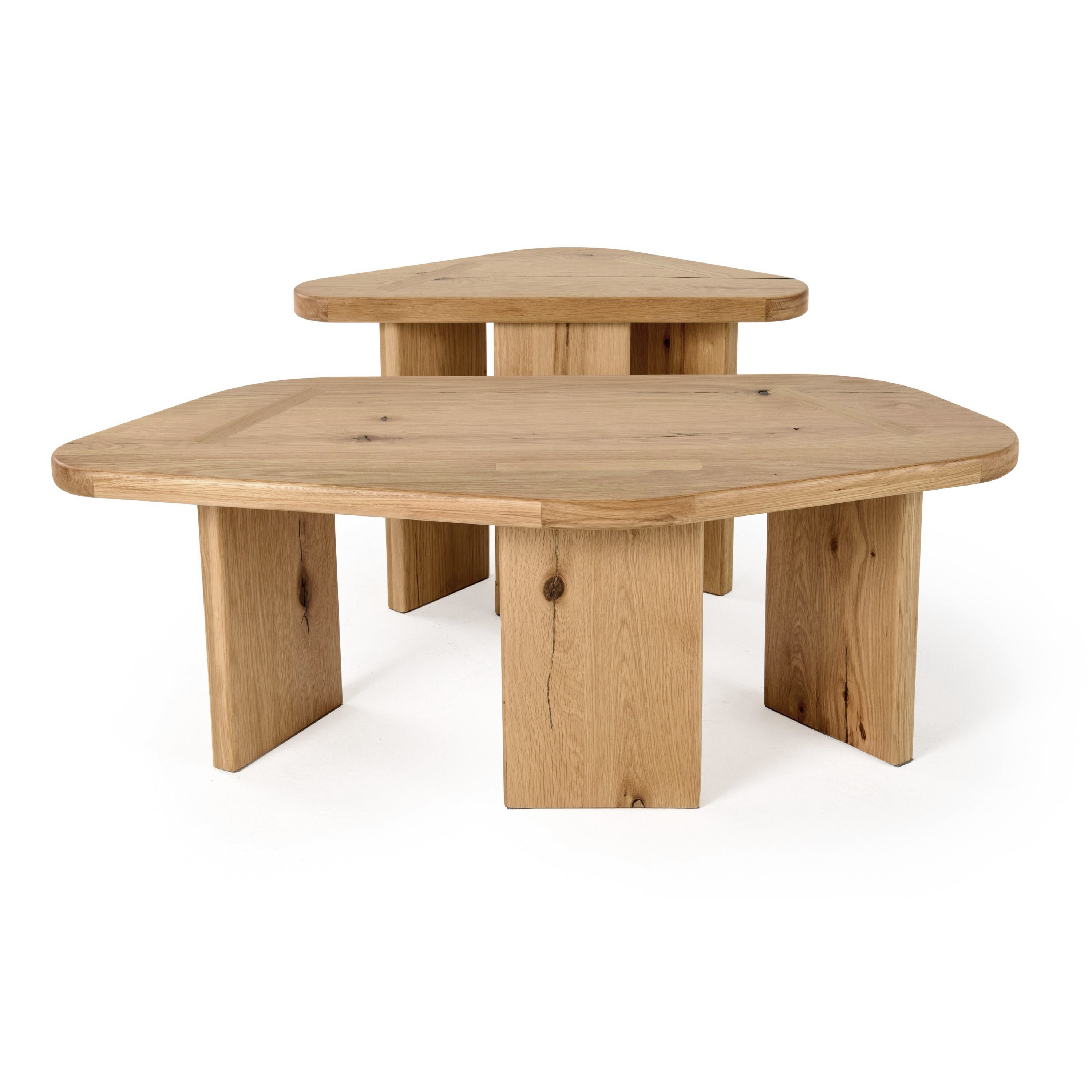 LA Furniture Jack Modern Natural Wood Coffee Table Set VGWDVAN-CFT1-VAN-CFT2 Contemporary Style by Vig Furnitrue Number 81760 Catch Home Goods