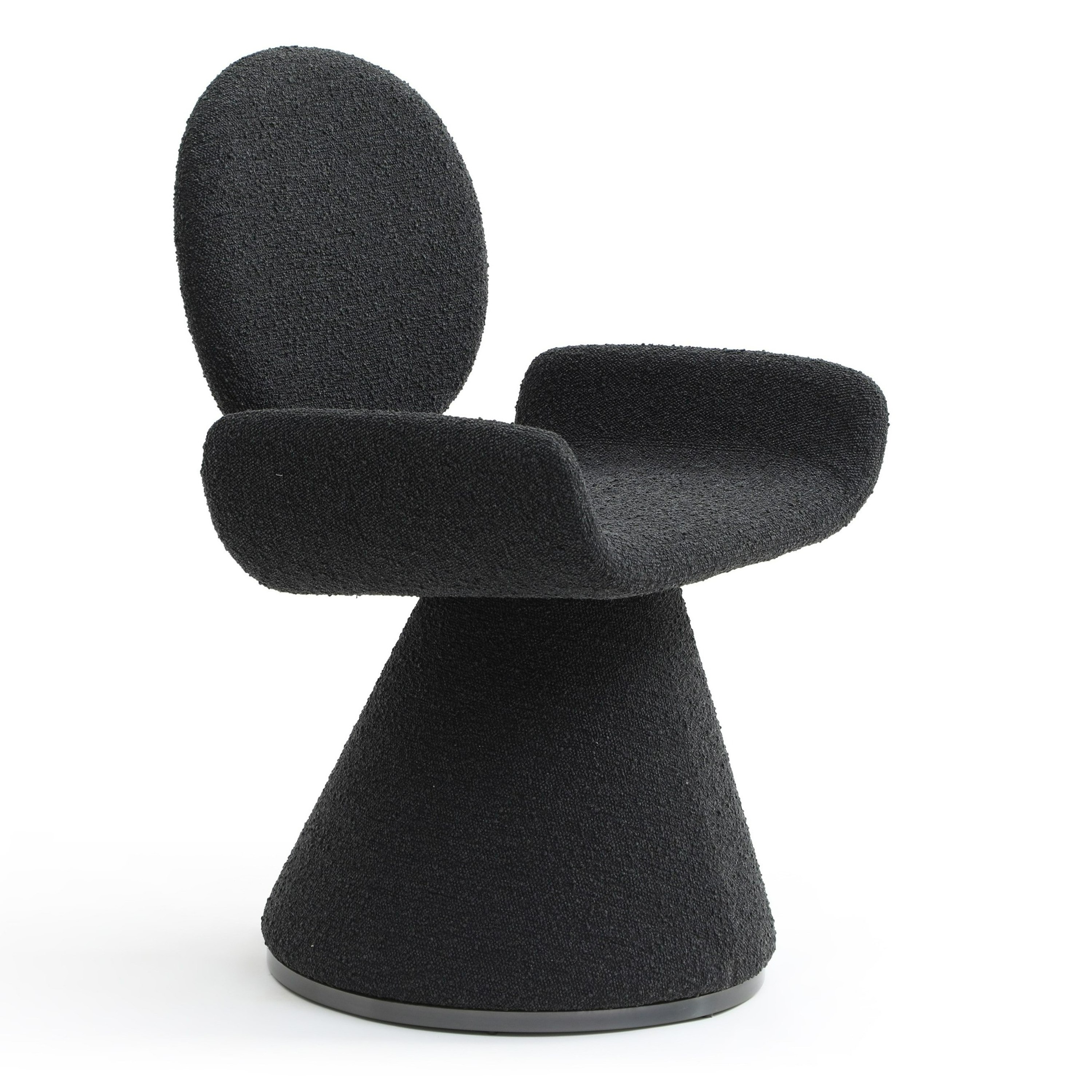 LA Furniture Neptune Contemporary Black Fabric + Brushed Black Gun Dining Chair VGVC-B2369-BLK Contemporary Style by Vig Furnitrue Number 82488 Catch Home Goods
