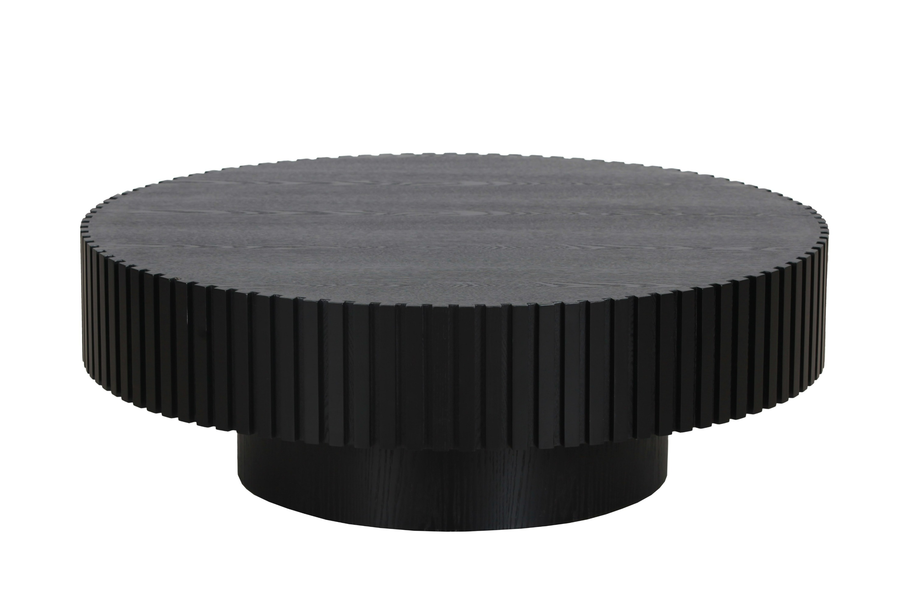 LA Furniture Pierre Modern Black Ash Large Round Coffee Table VGDW-DW4023-LRG-BLK Contemporary Style by Vig Furnitrue Number 82601 Catch Home Goods