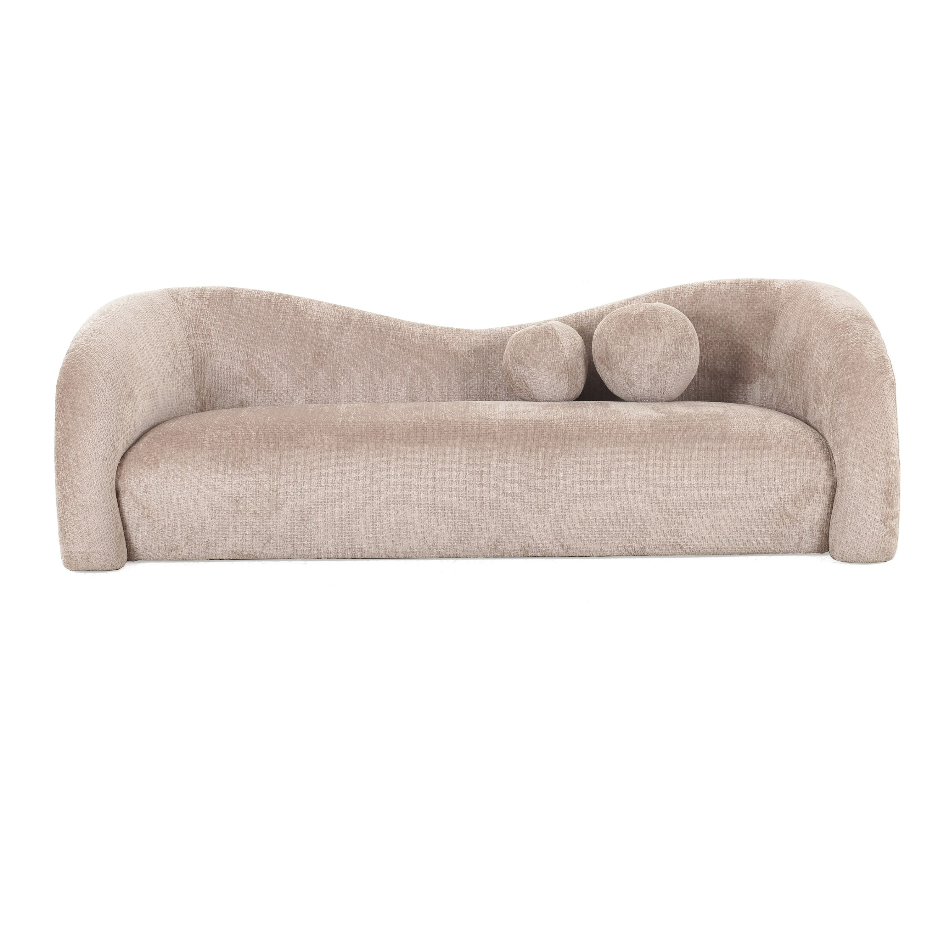LA Furniture Calico Contemporary Beige Weave Fabric 3-Seat Sofa VGOD-ZW-20019-3-DH2024-04 Contemporary Style by Vig Furnitrue Number 82846|82846A Catch Home Goods