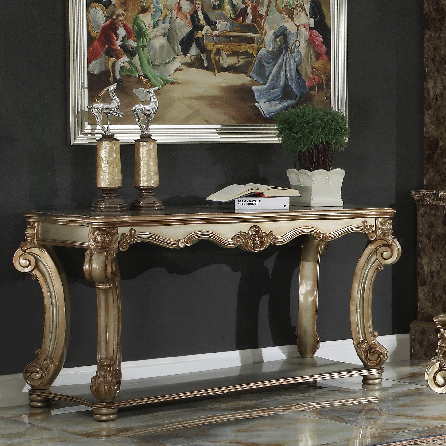Acme Vendome Sofa Table Model 83002B