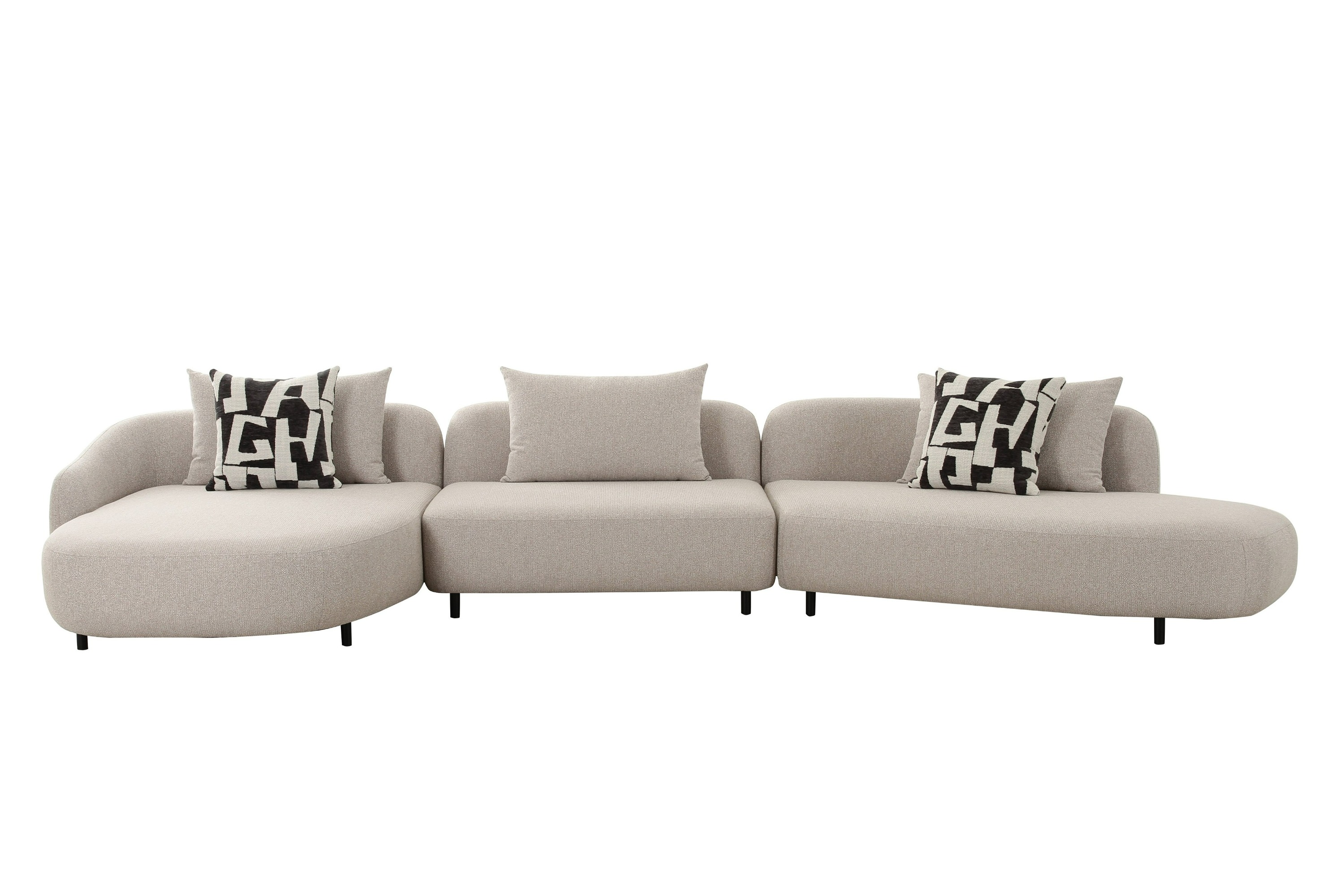 LA Furniture Marge Contemporary Beige Sectional Sofa VGOD-ZW-24015-BGE Contemporary Style by Vig Furnitrue Number 83151|83151A Catch Home Goods