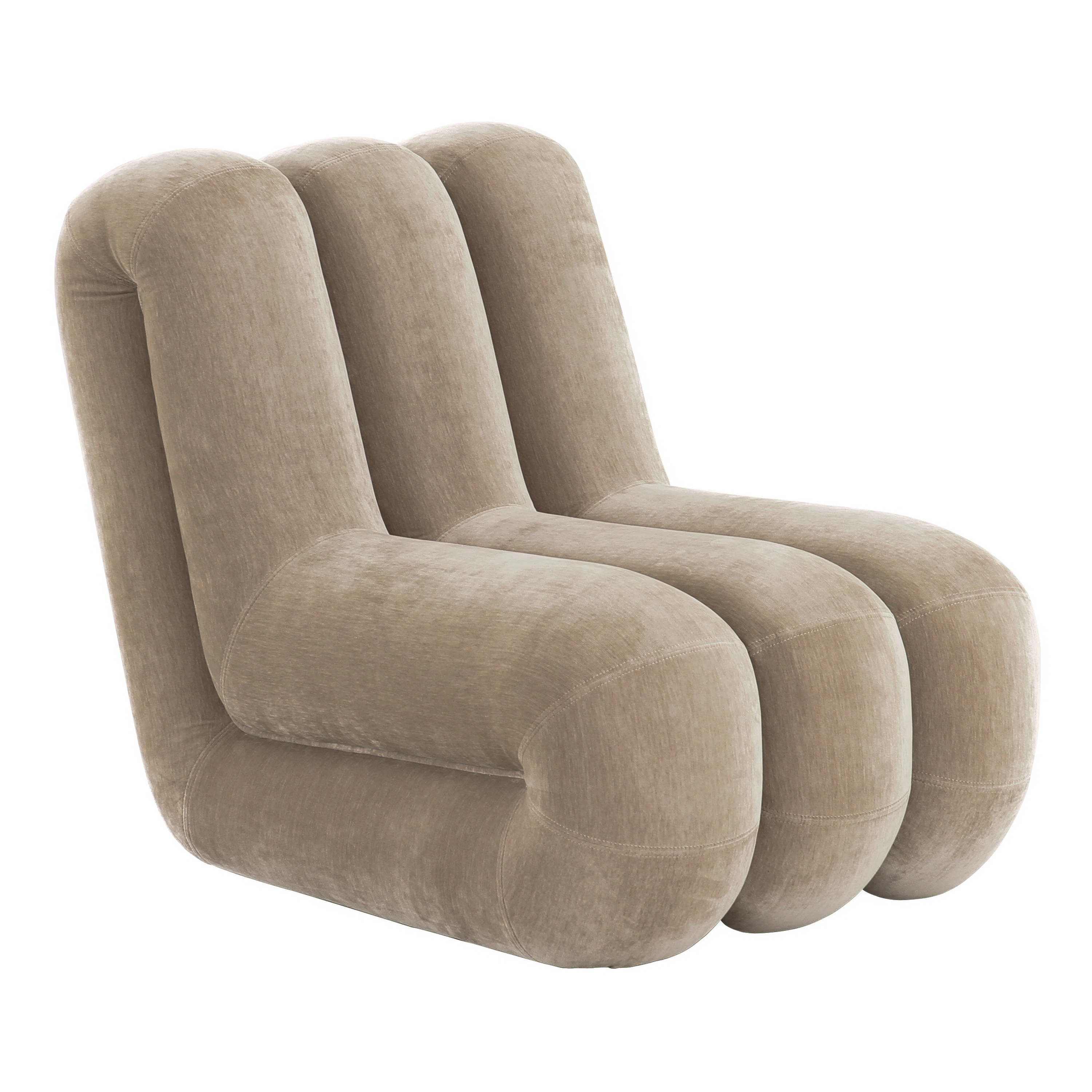 LA Furniture Archie Modern Taupe Fabric Accent Chair VGOD-ZW-24164-1S-TPE Contemporary Style by Vig Furnitrue Number 85874 Catch Home Goods