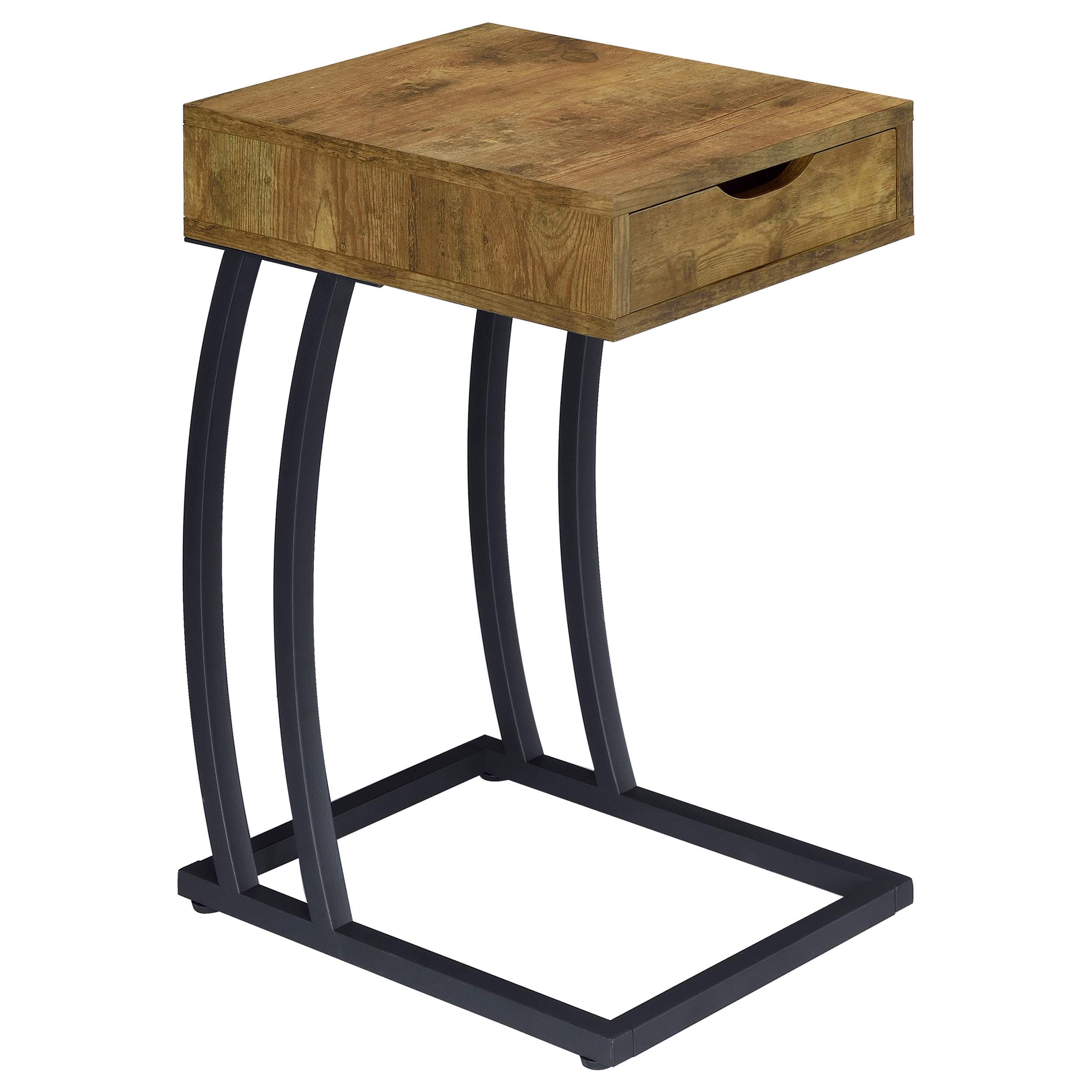 Coaster Troy Contemporary Rustic Nutmeg Side Table Model 900577