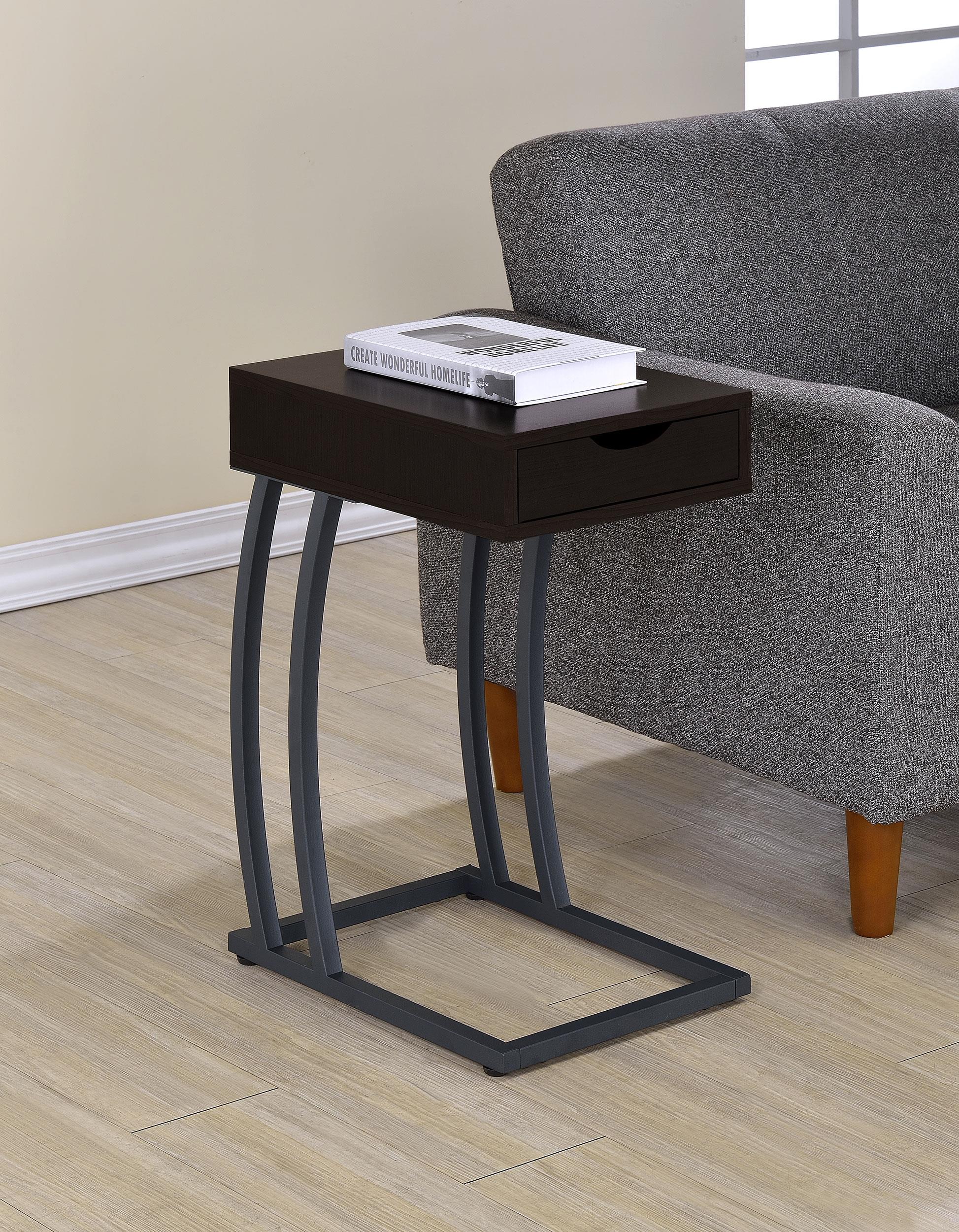 Coaster Troy Contemporary Cappuccino Side Table Model 900578