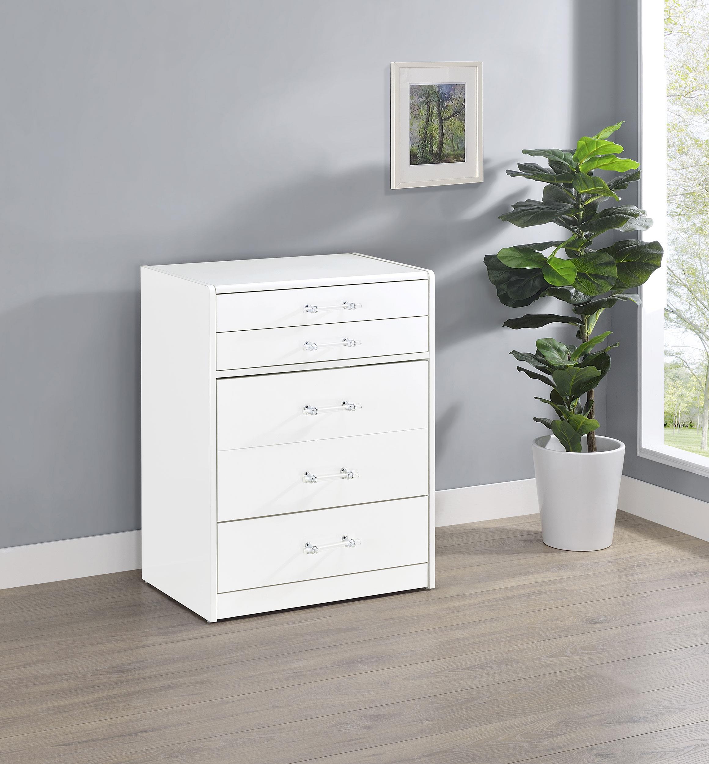 Coaster Danbury Contemporary White High Gloss Vanity Model 930208