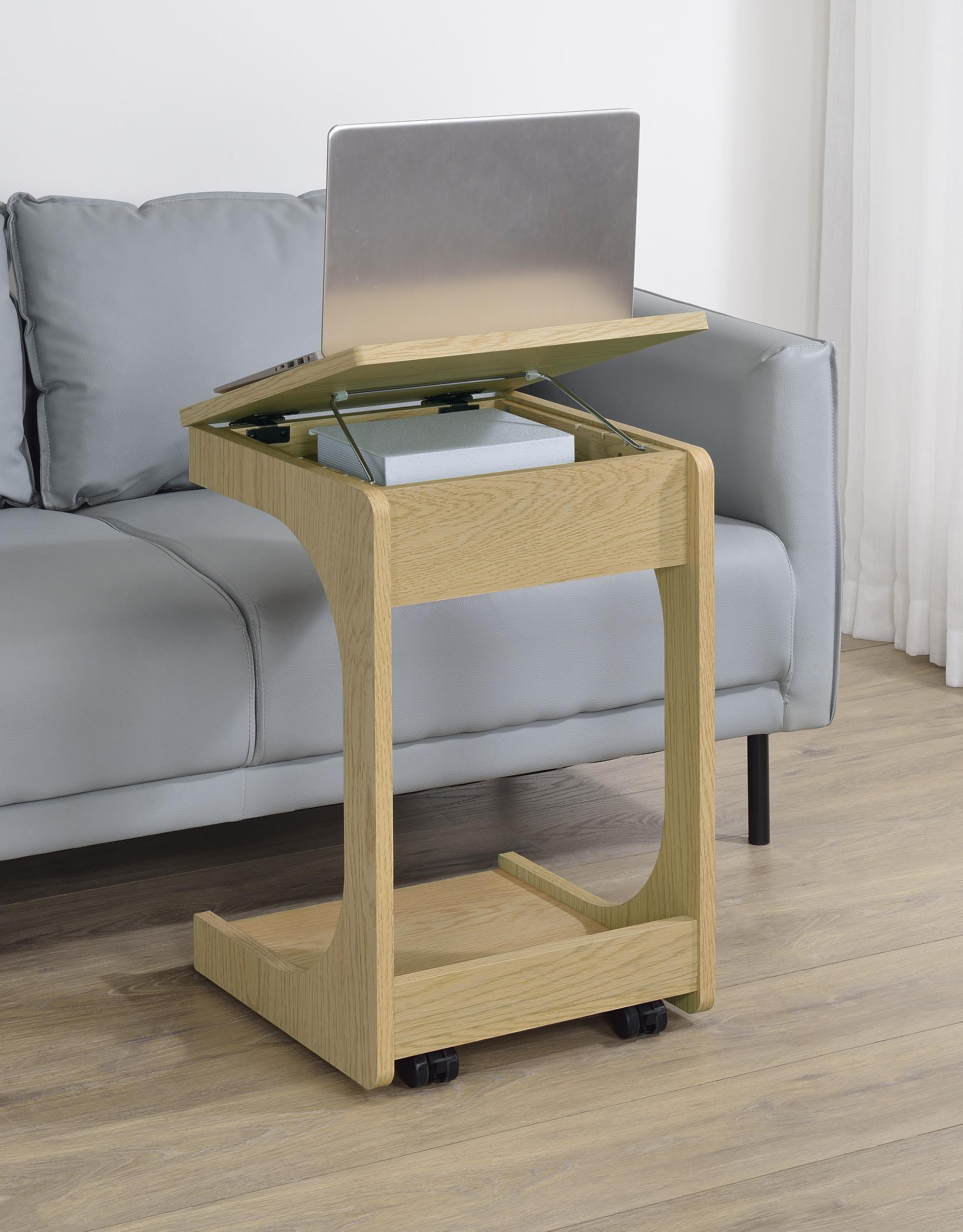 Coaster Ralston Rustic Light Oak Side Table Model 930291