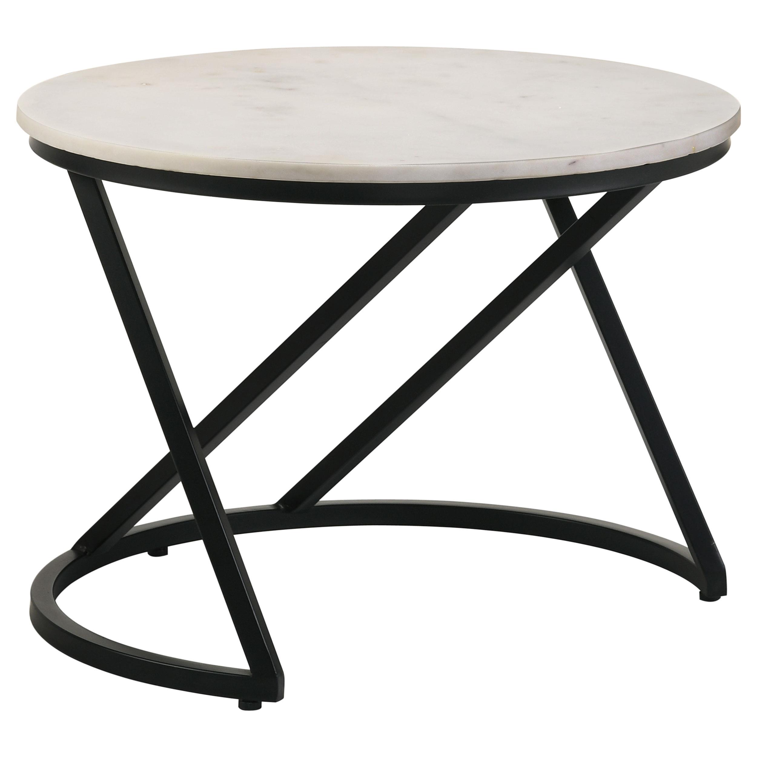 Coaster Miguel Contemporary White Coffee Table Model 931227