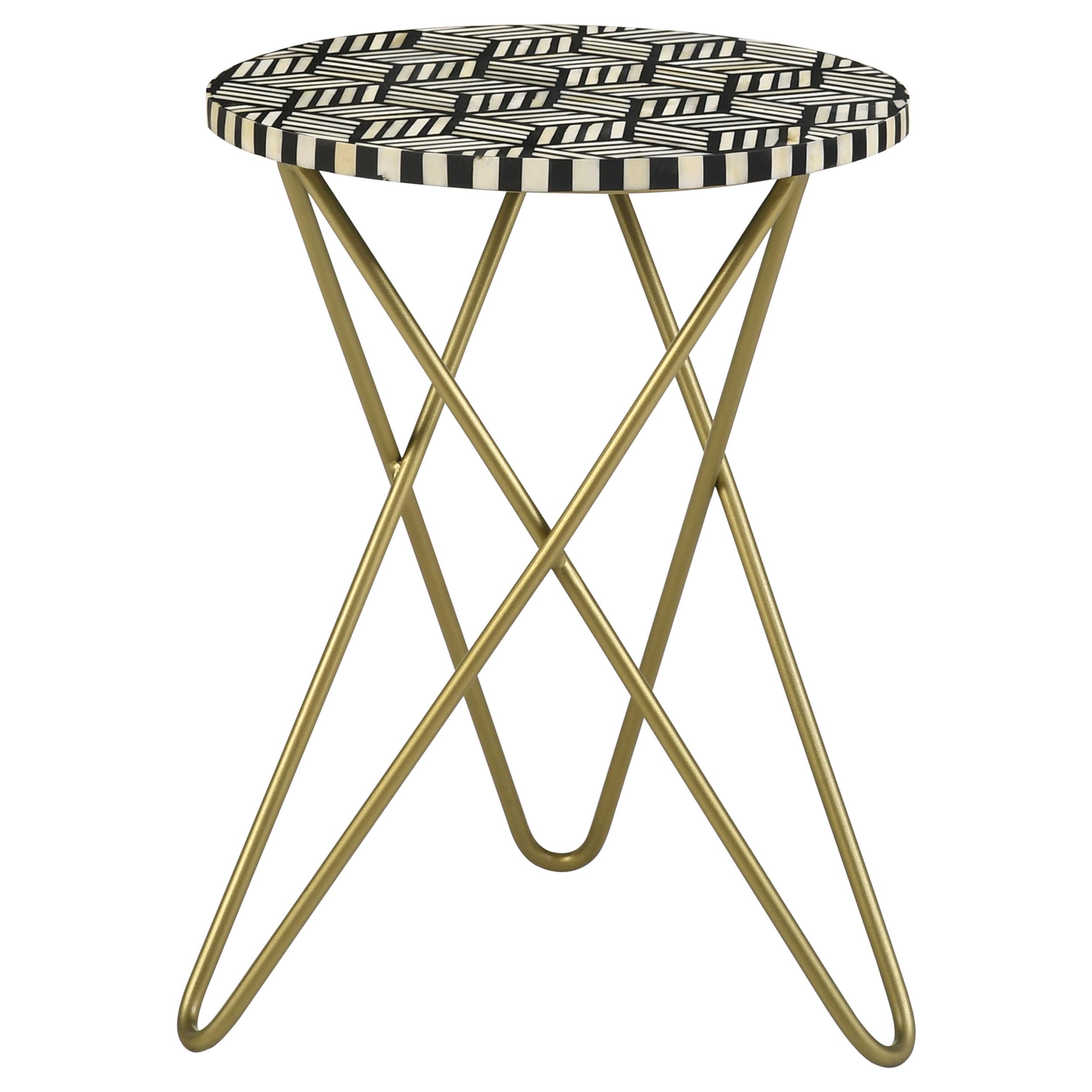Coaster Xenia Contemporary Black Side Table Model 935878