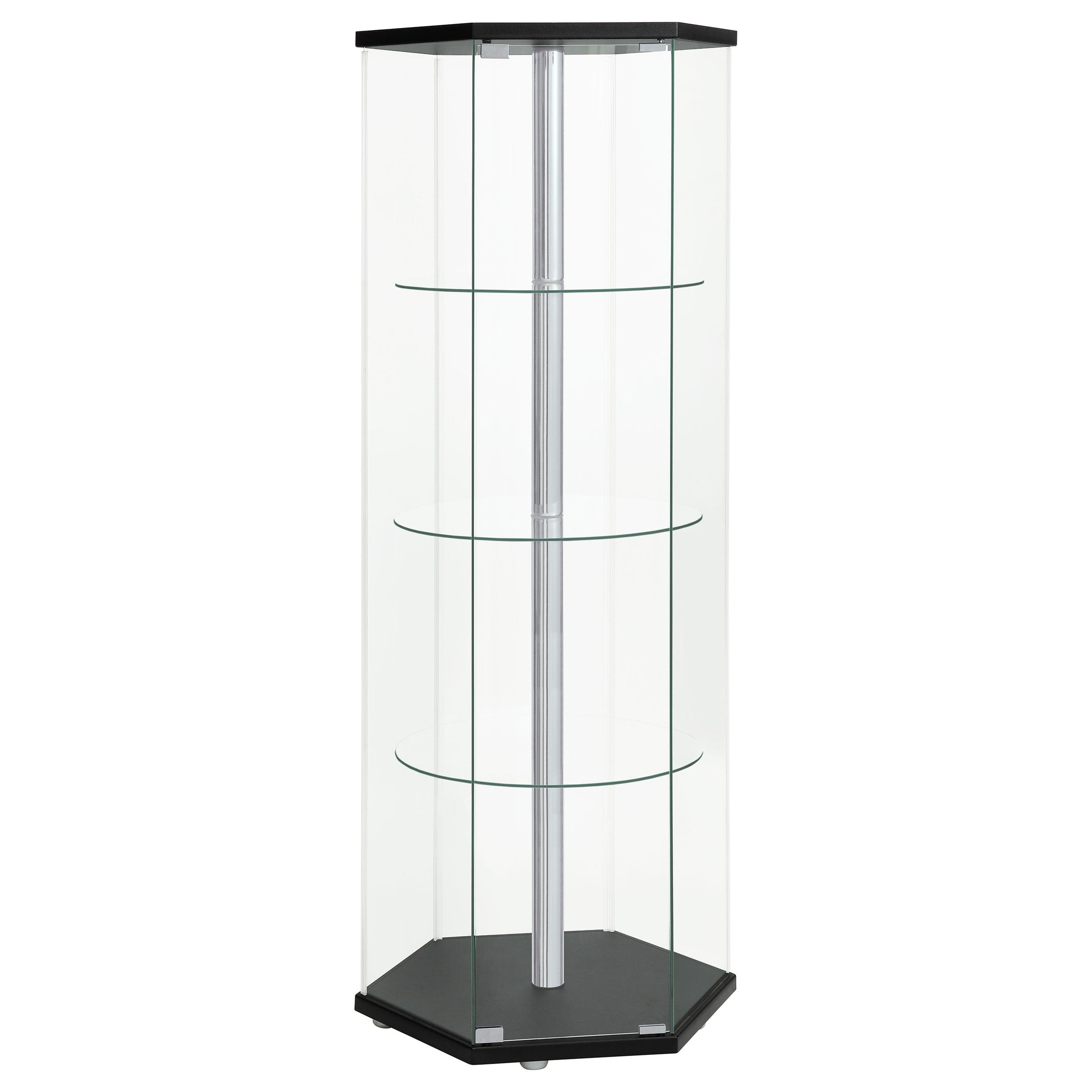 Coaster Zahavah Contemporary Black Curio Cabinet Model 950276