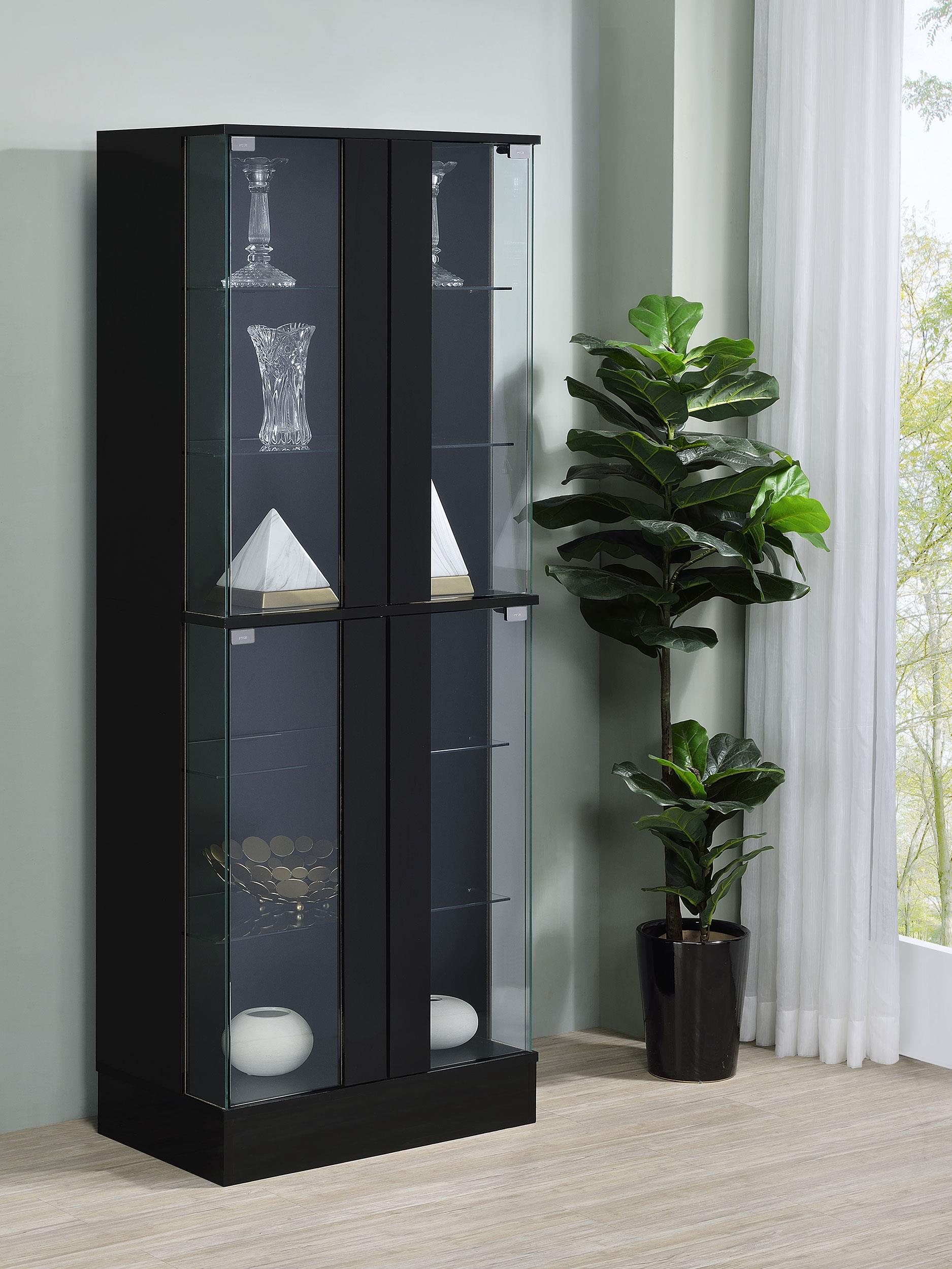 Coaster Cabra Contemporary Black Curio Cabinet Model 950398