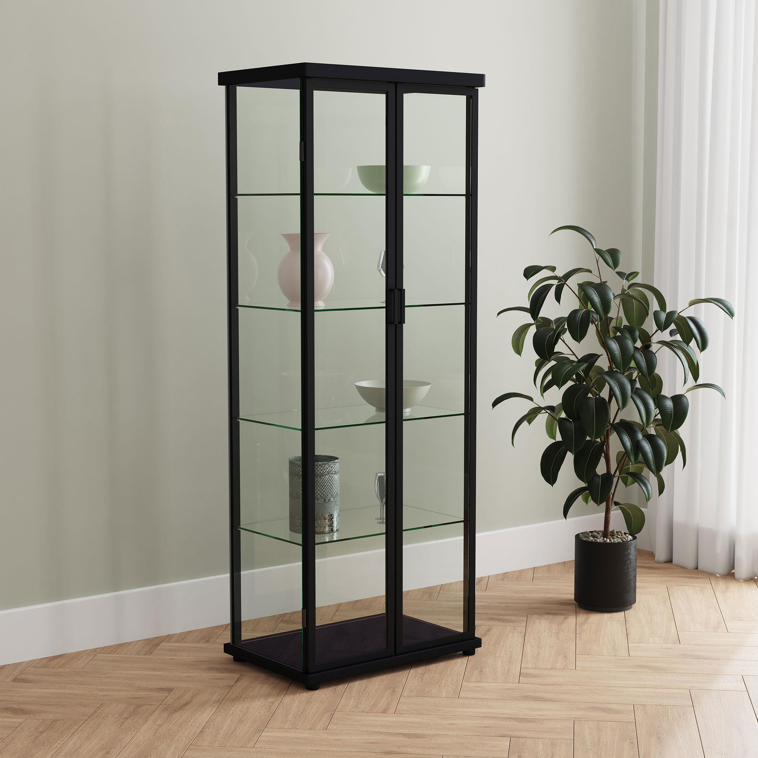 Coaster Aero Contemporary Black Curio Cabinet Model 950400