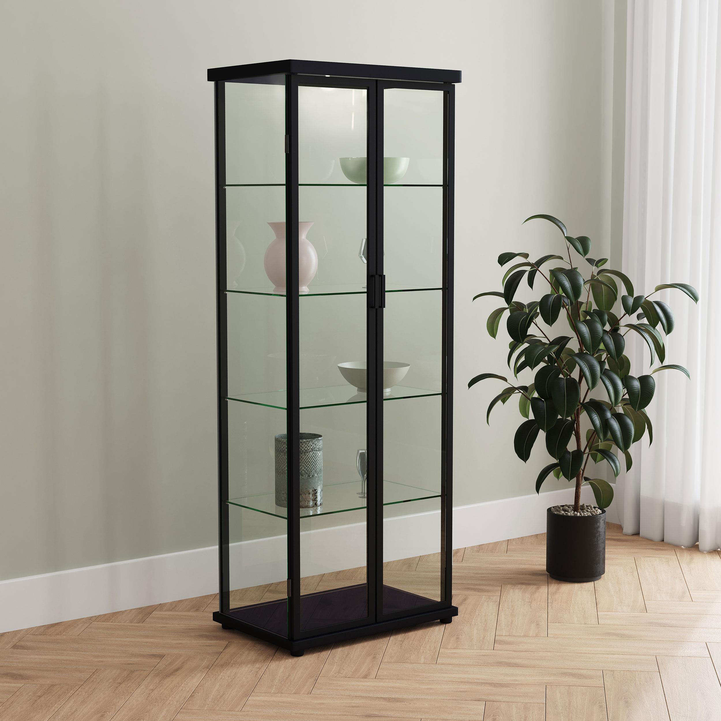 Coaster Aero Contemporary Black Curio Cabinet Model 950400