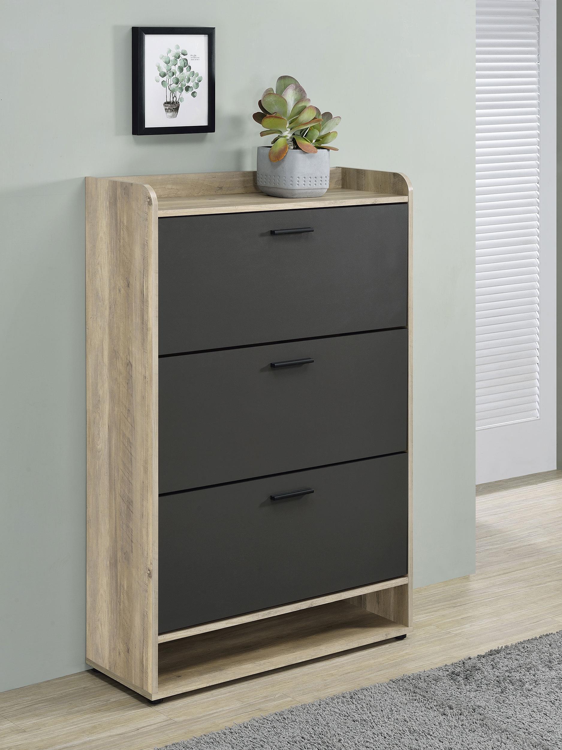 Coaster Denia Contemporary Grey Shoe Cabinet Model 950404