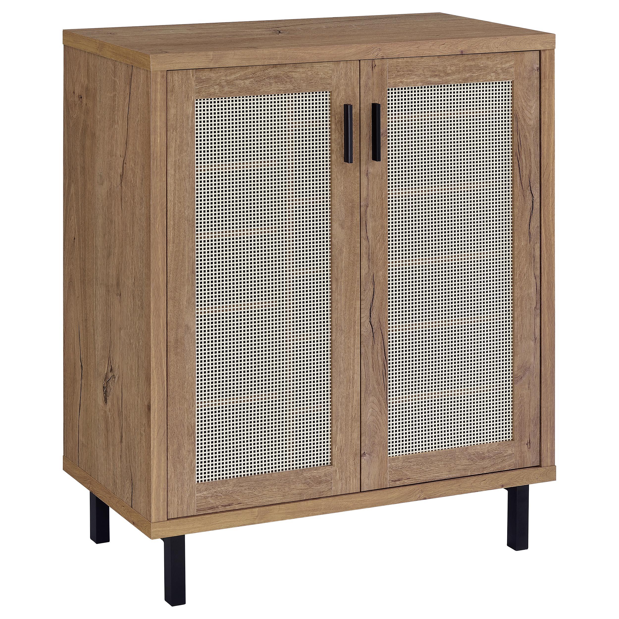 Coaster Teller Farmhouse Natural Oak Shoe Cabinet Model 950421