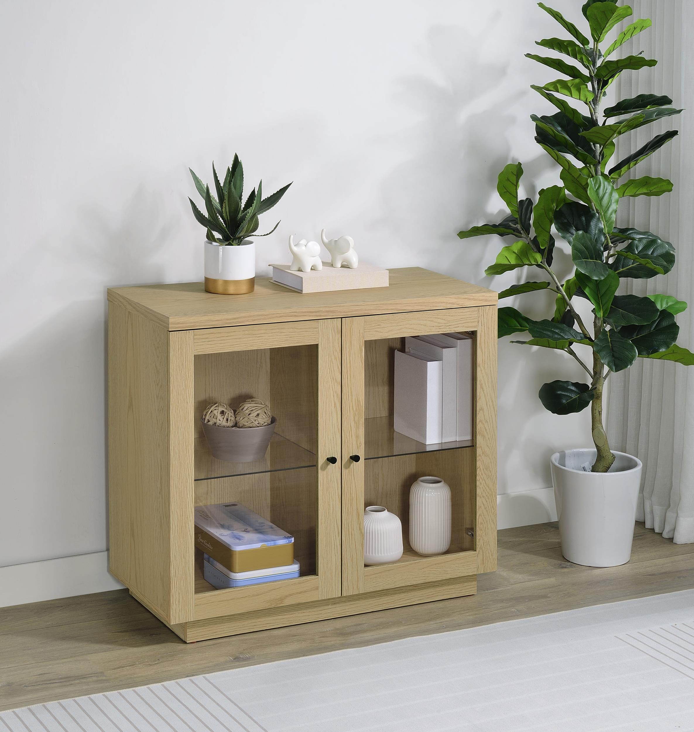 Coaster Tilbury Transitional Light Oak Accent Cabinet Model 950429