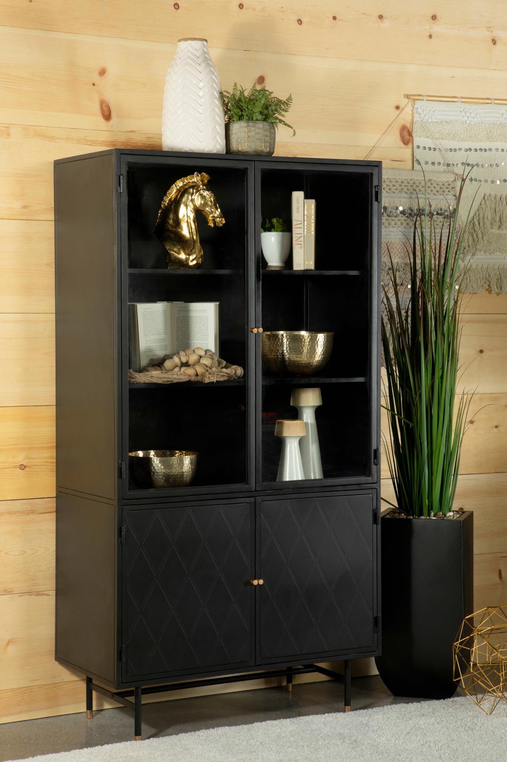 Coaster Santiago Rustic Tall Accent Cabinet Model 951134