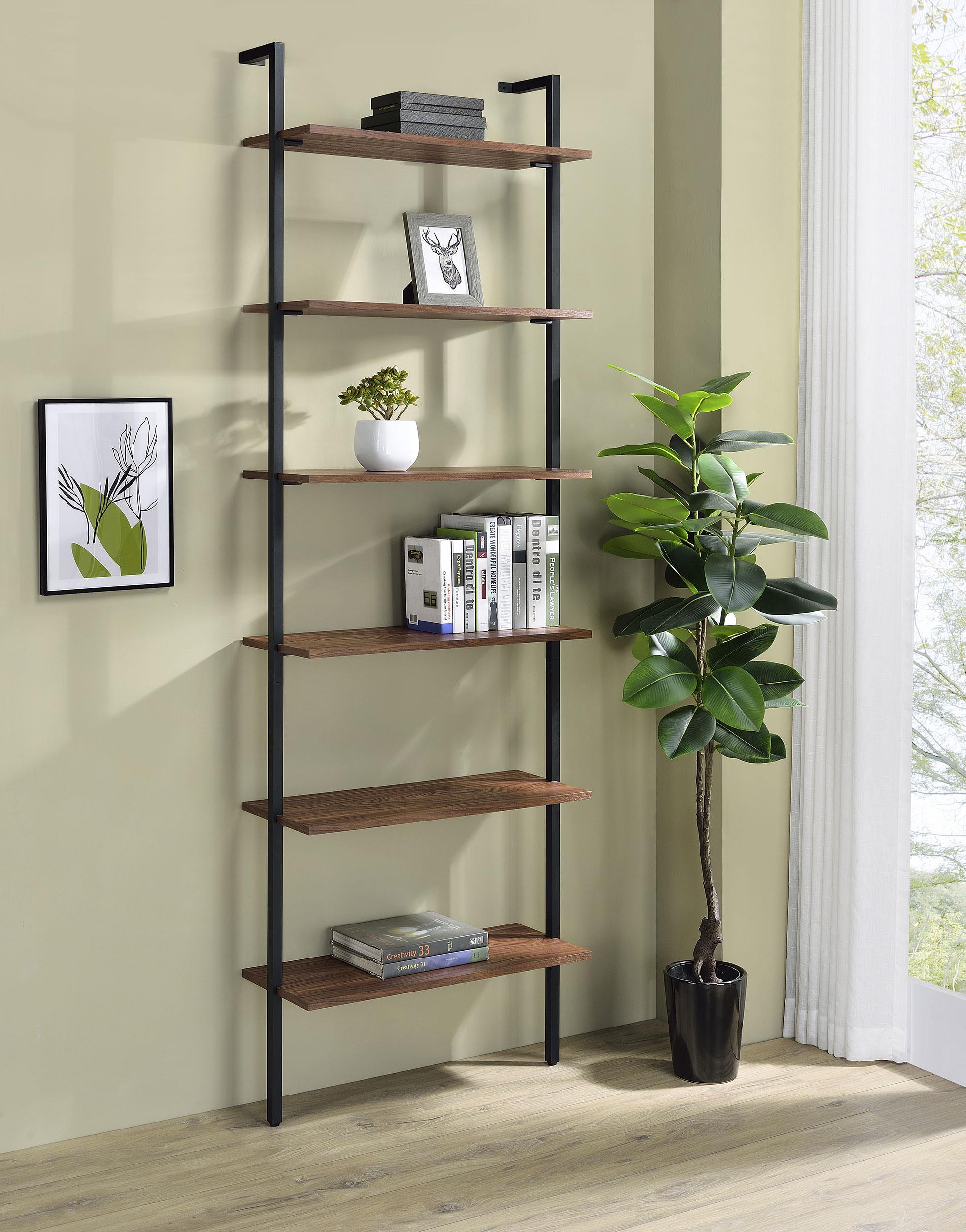 Coaster Owens Transitional Walnut Wall Shelf Model 980072